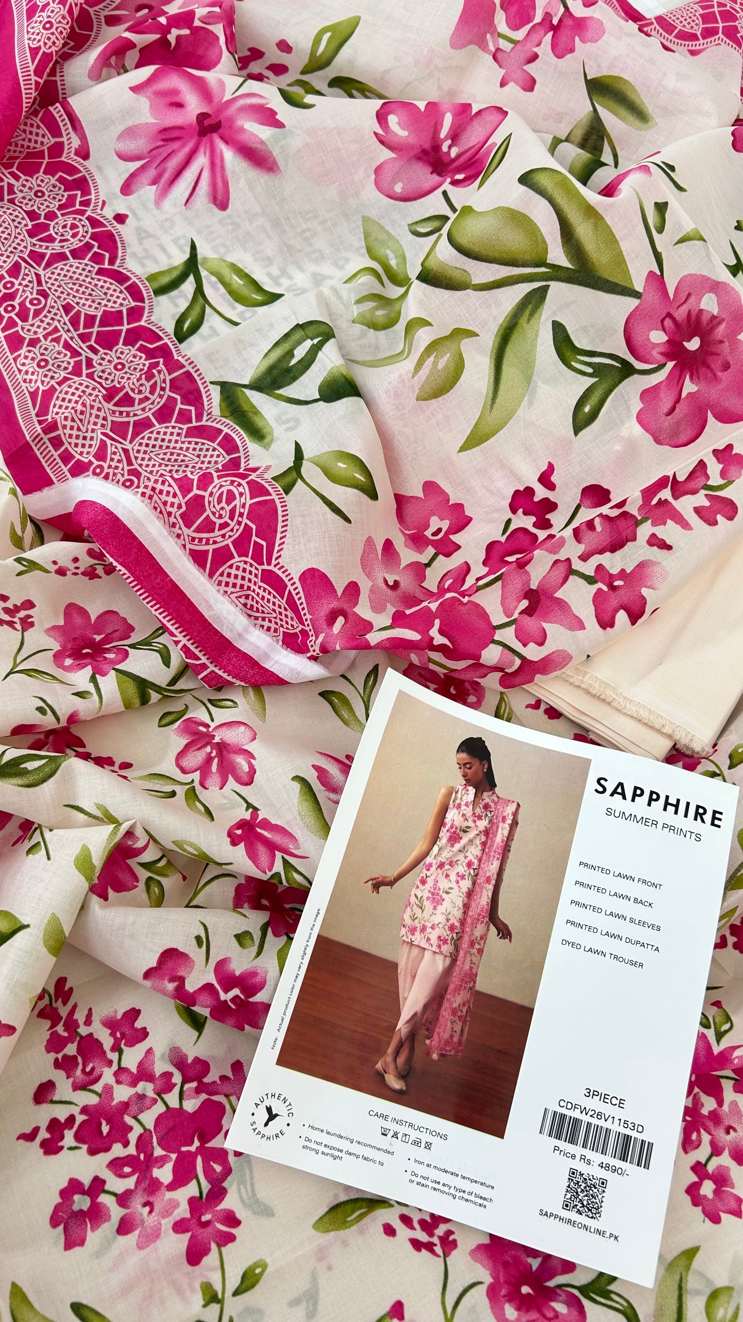 SAPPHIRE LAWN 3 PC