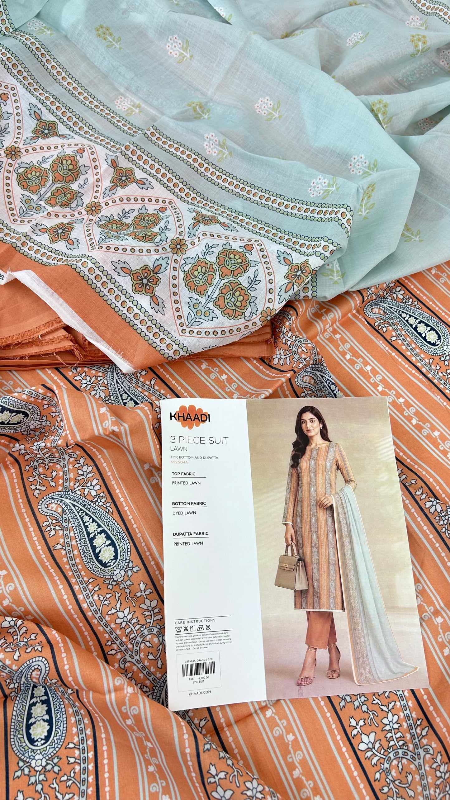 KHAADI LAWN 3 PC