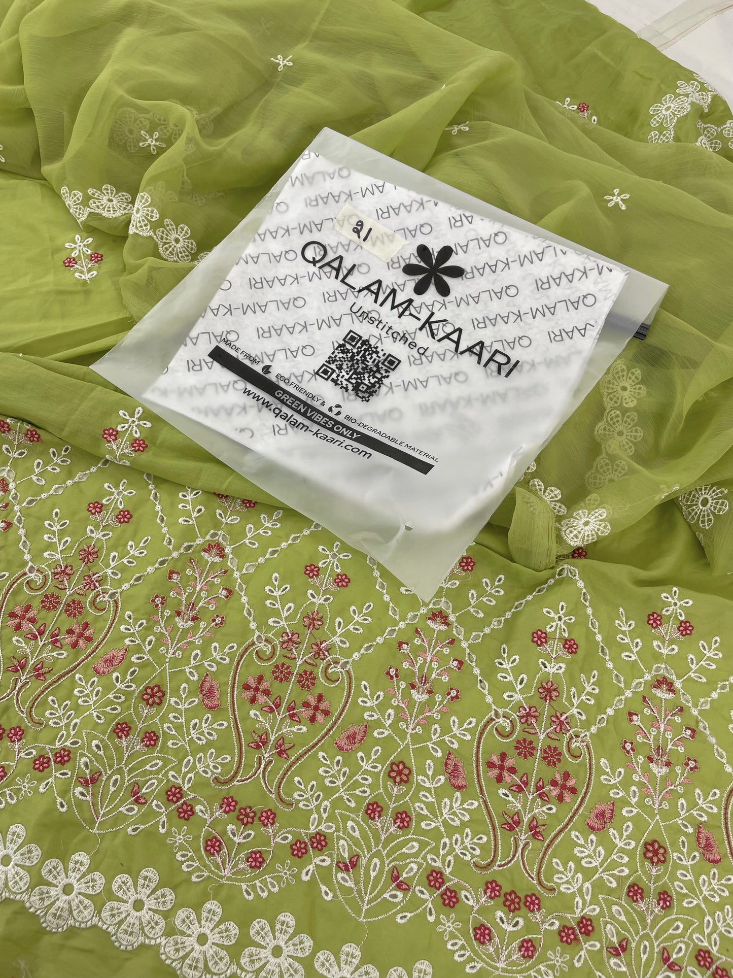 QALAMKAARI EMB 2 PC SHIRT DUPATTA