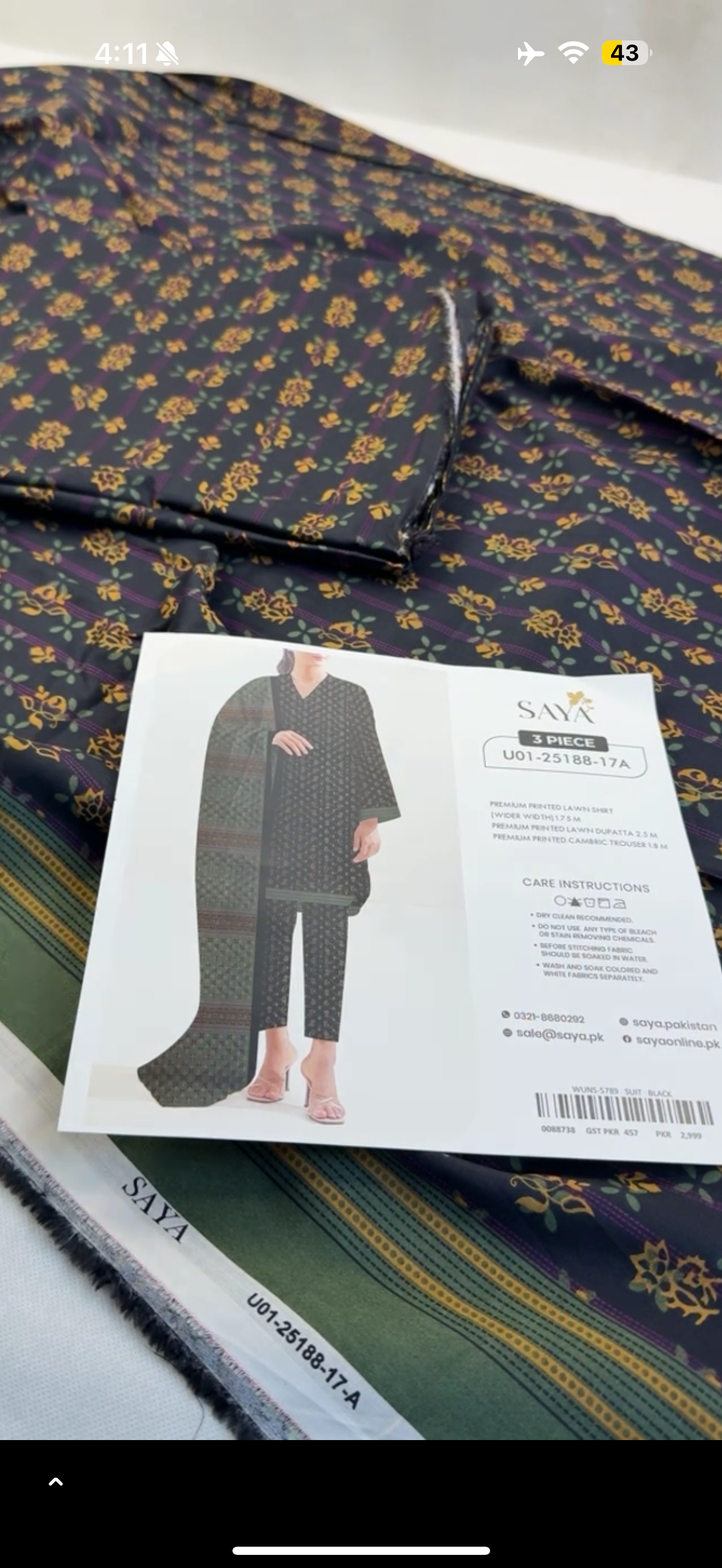 SAYA LAWN 3PC