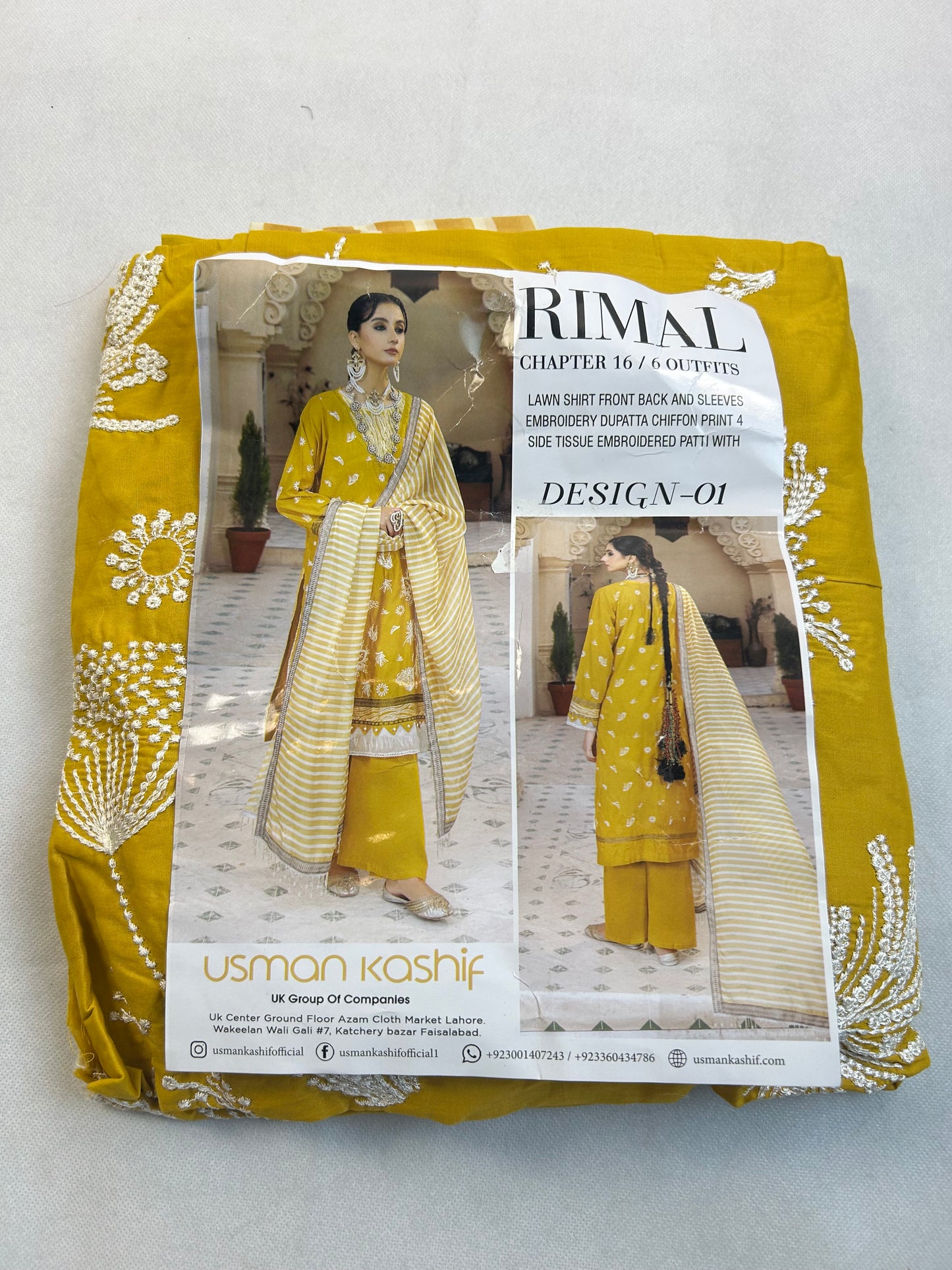 LAWN EMB WITH SILK DUPATTA 3 PC