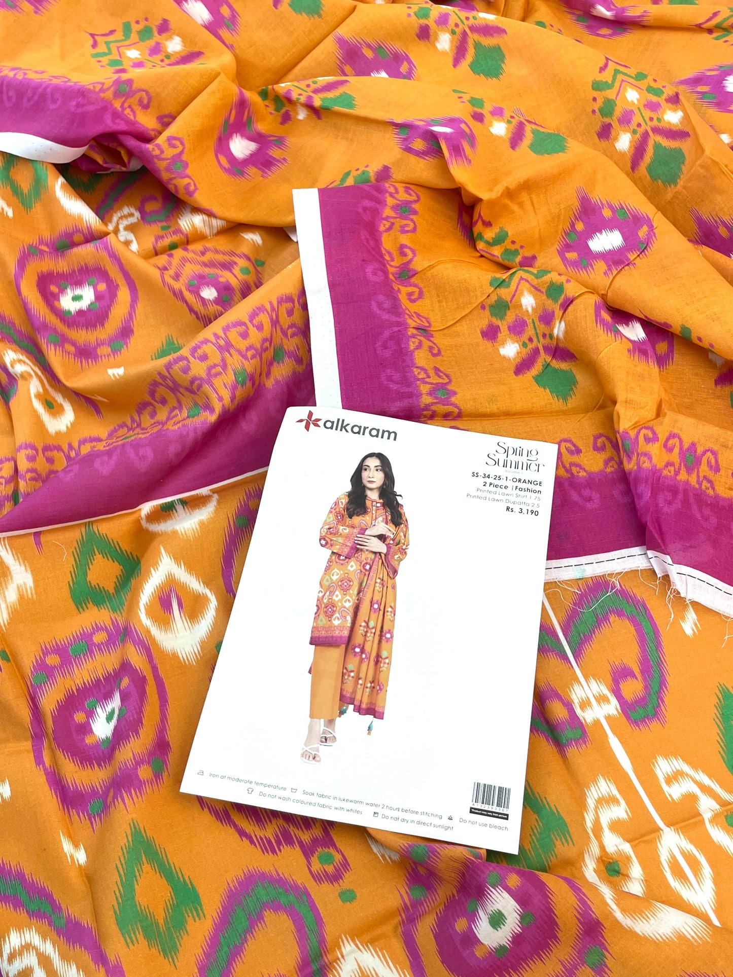 ALKARAM LAWN 2 PC SHIRT DUPATTA