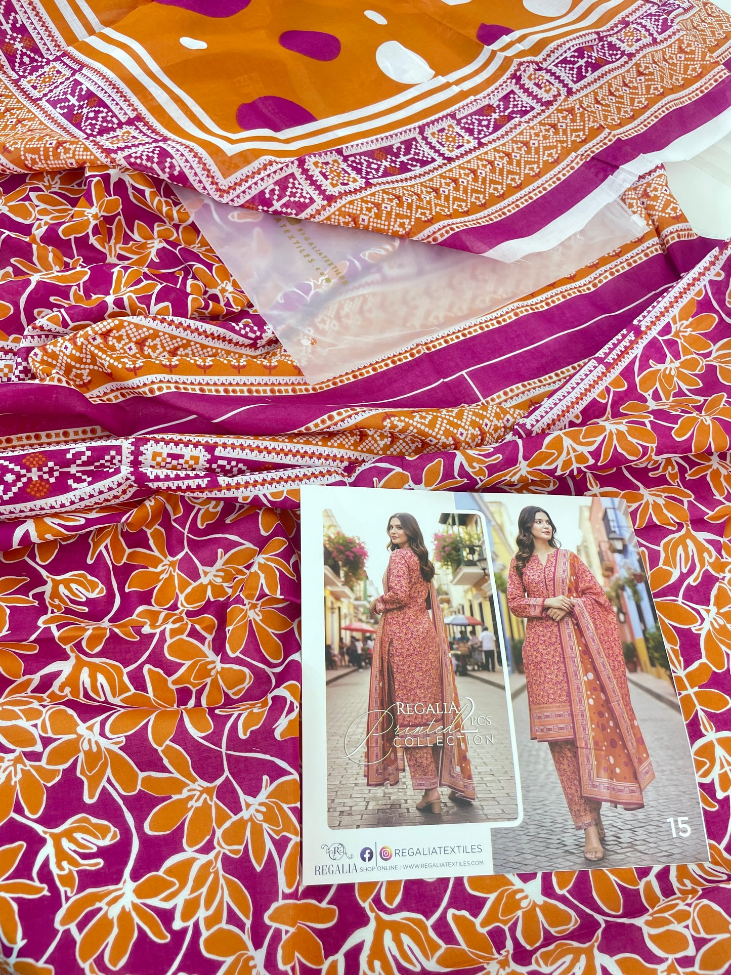 REGALIA 2 PC LAWN SHIRT DUPATTA
