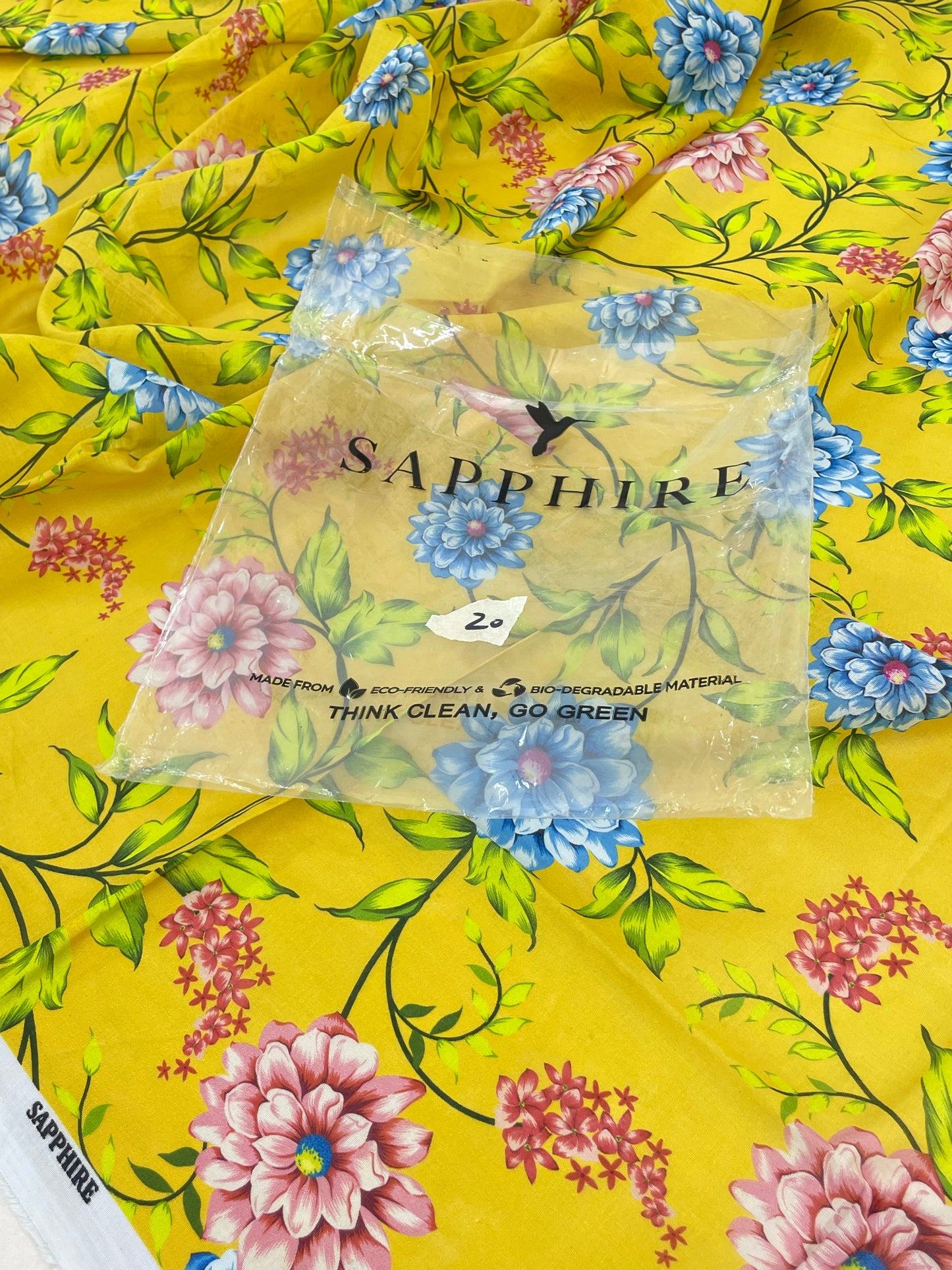 SAPPHIRE LAWN SHIRT TROUSER 2 PC