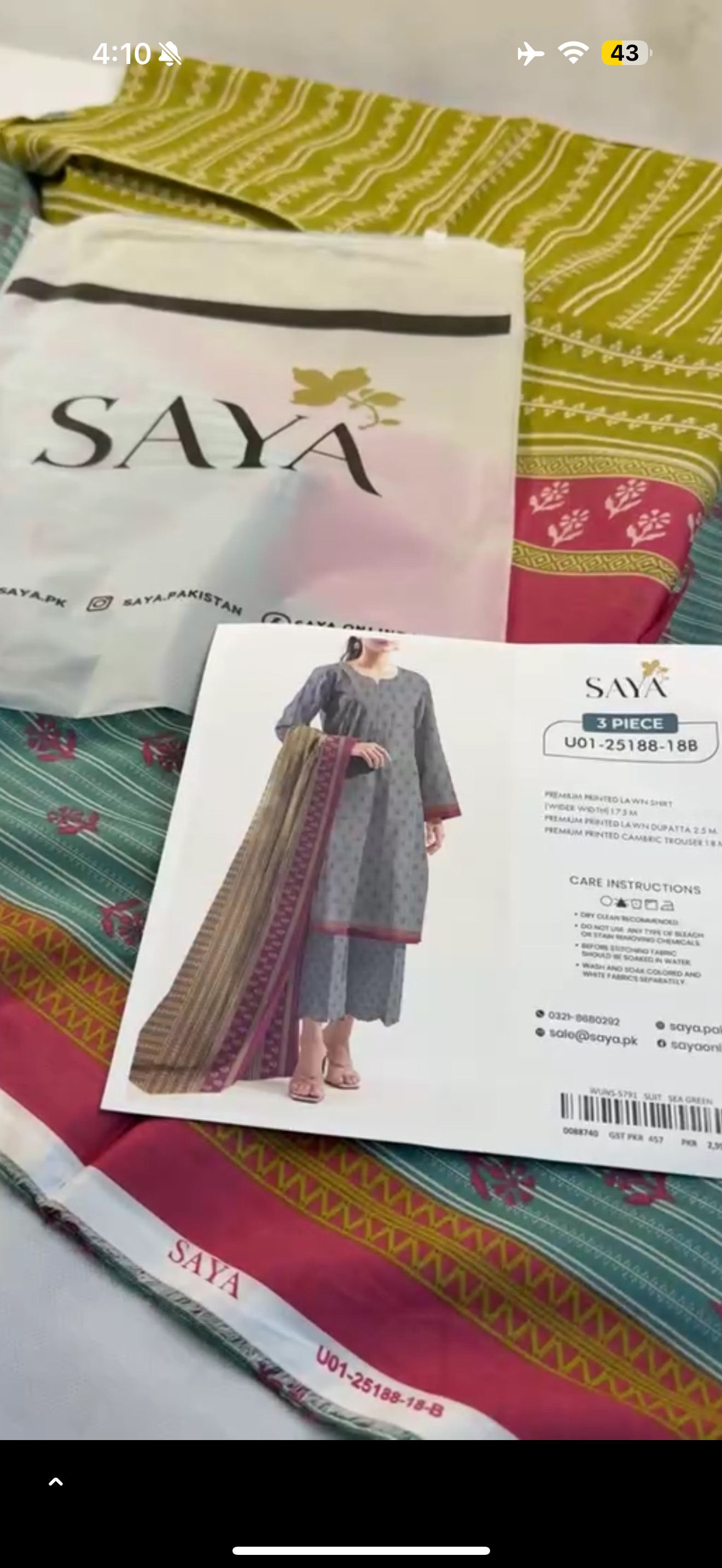 SAYA LAWN 3PC