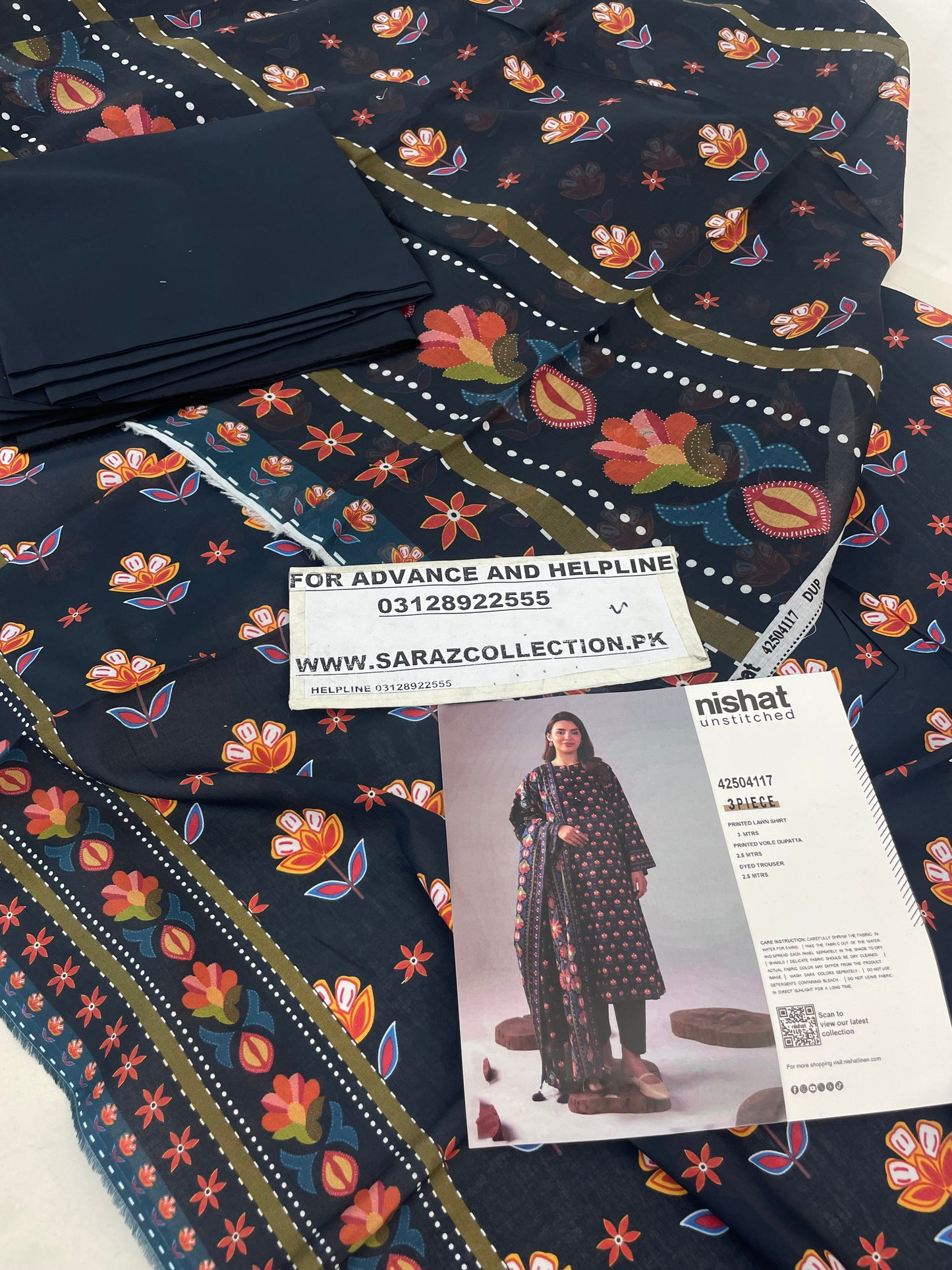 NISHAT LAWN 3 PC