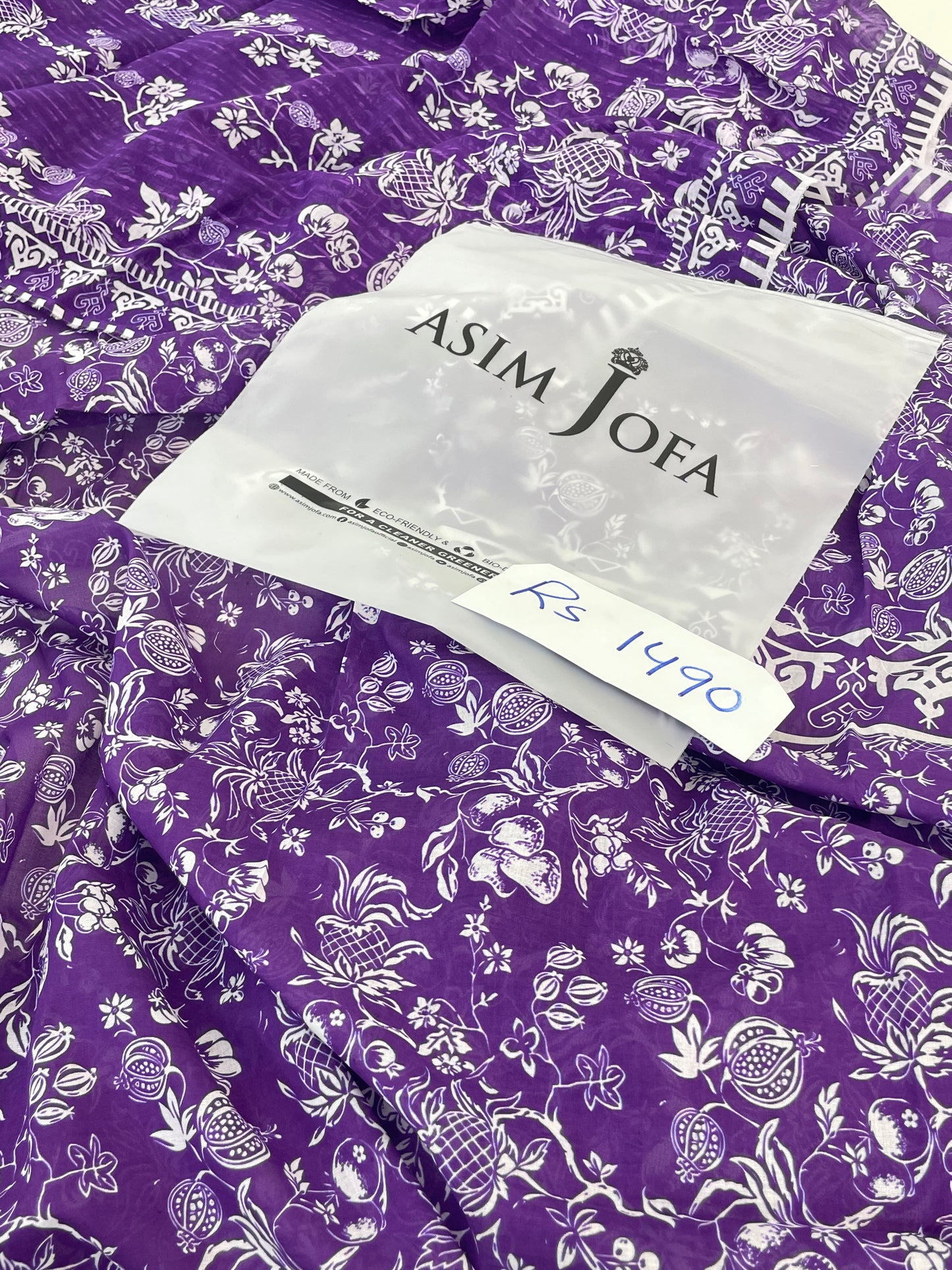 ASIM JOFA LAWN 2 PC SHIRT DUPATTA