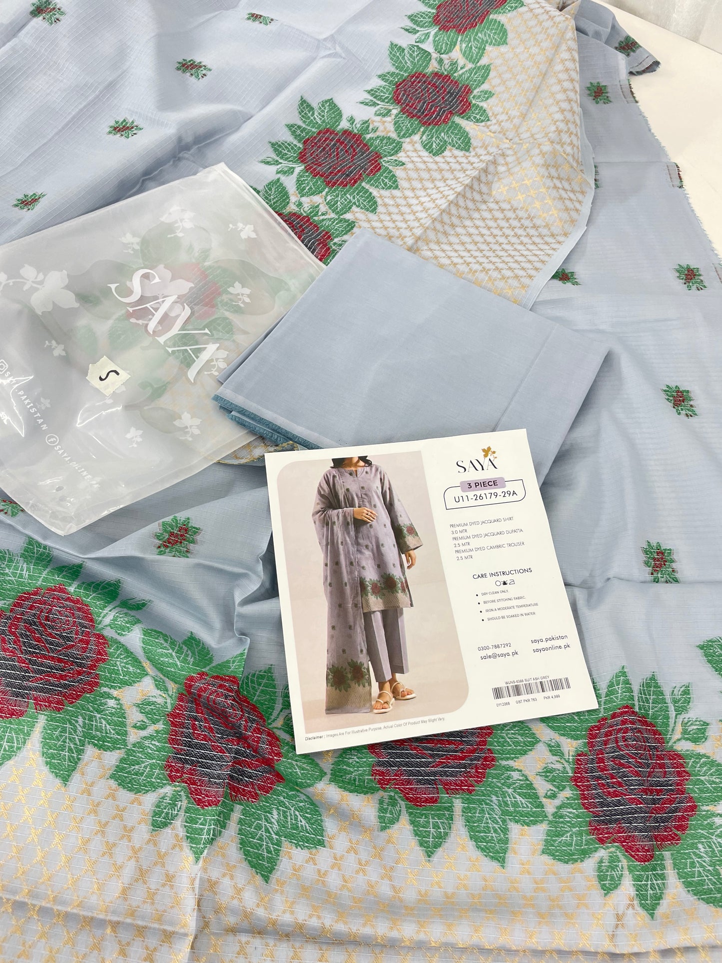 SAYA LAWN JACQUARD 3 PC