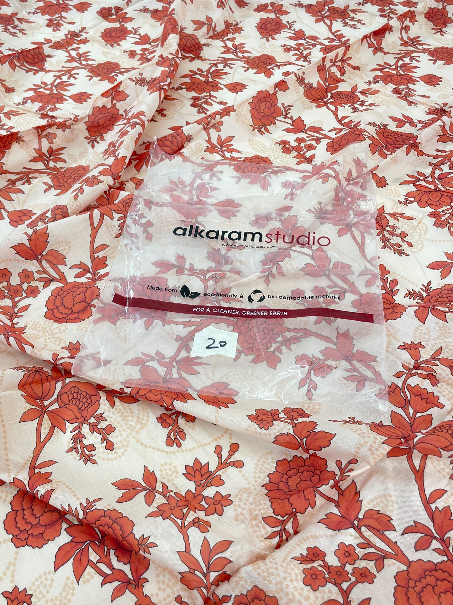 ALKARAM LAWN SHIRT TROUSER 2 PC