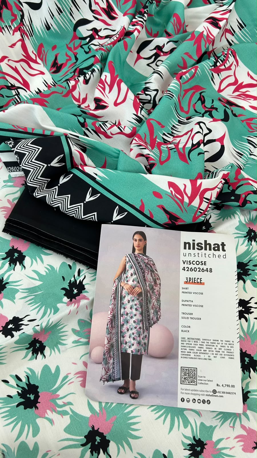 NISHAT VISCOSE 3 PC