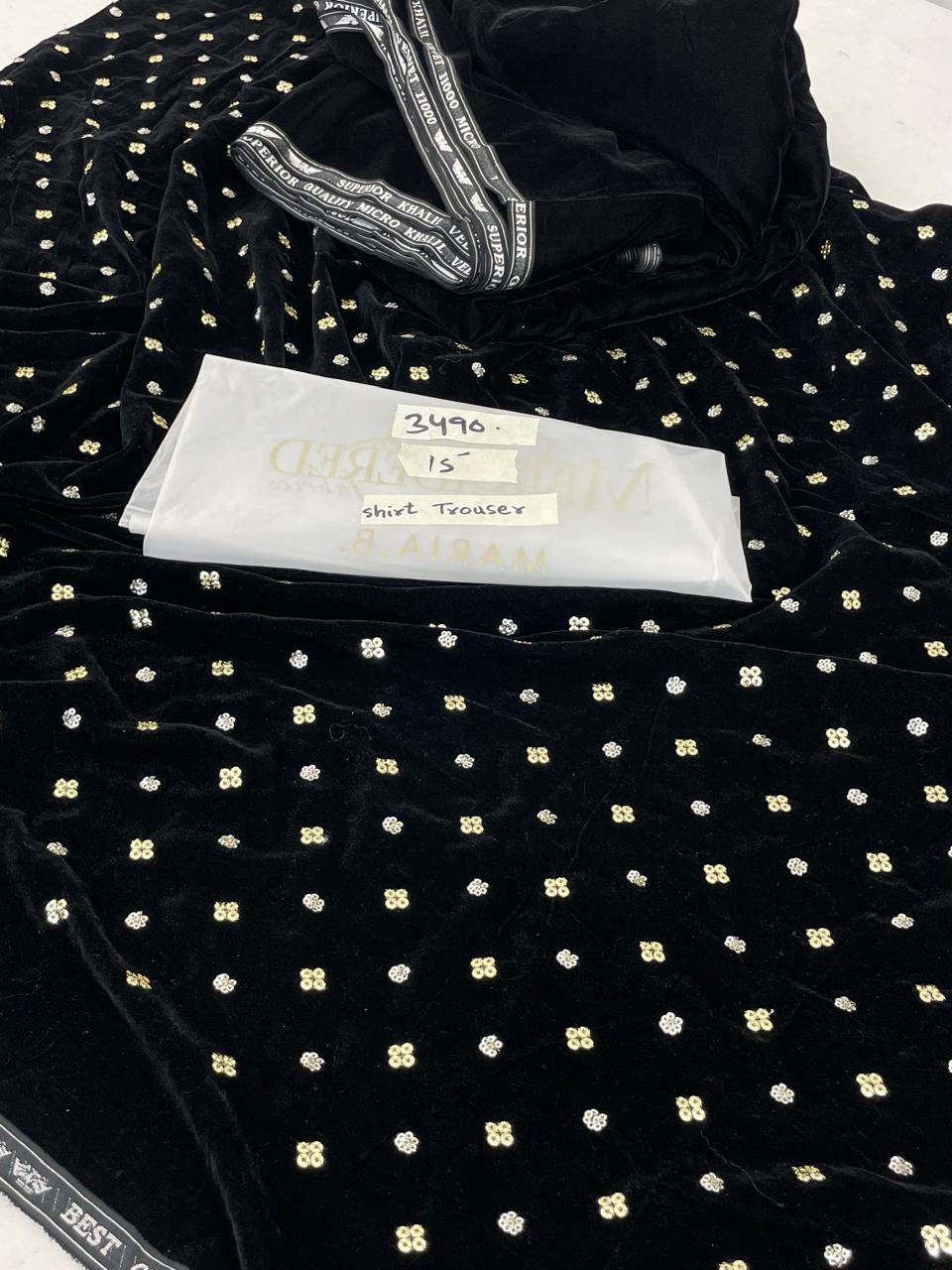 MARIA B EMB VELVET 2 PC