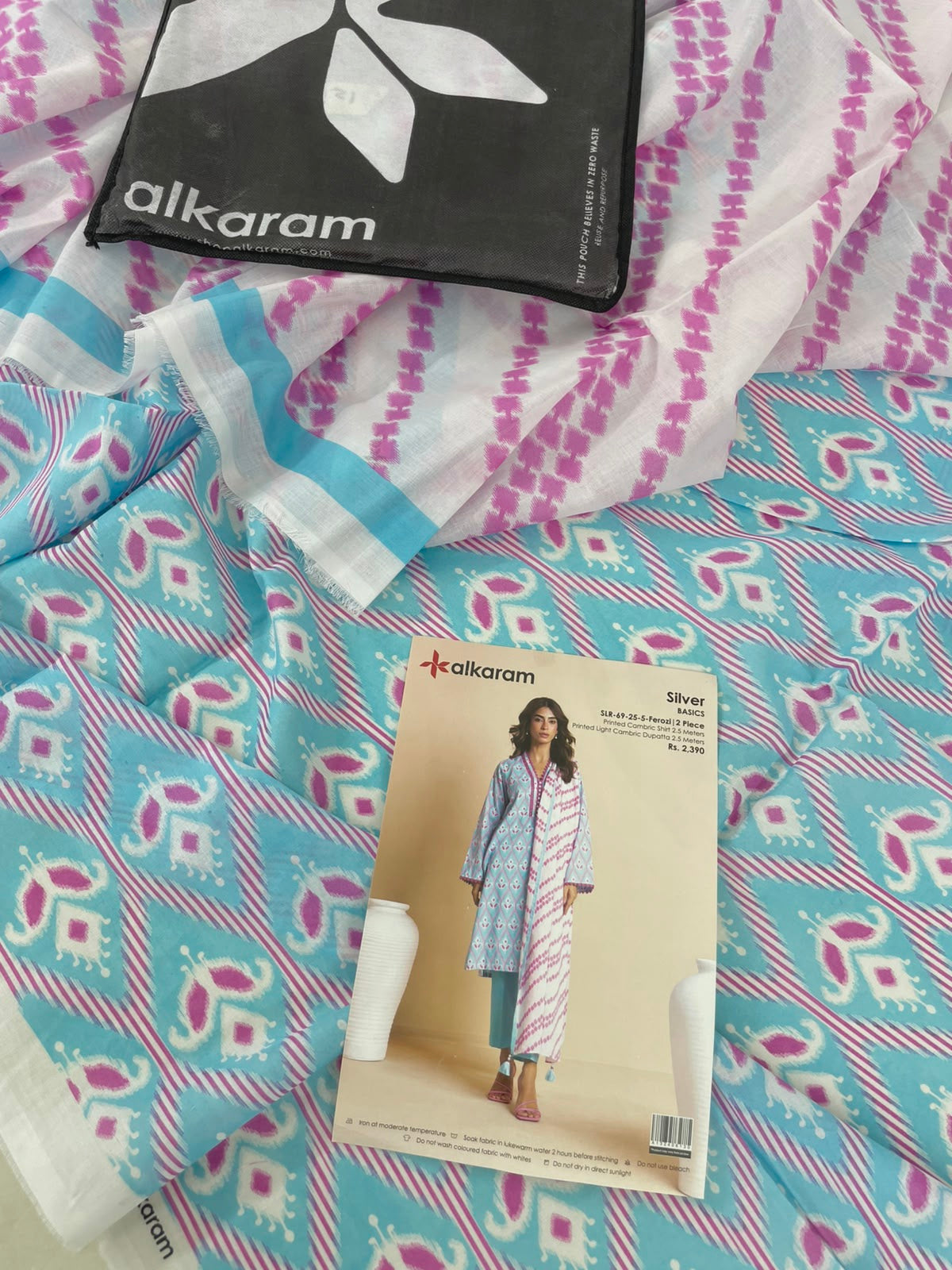 ALKARAM 2 PC LAWN SHIRT DUPATTA