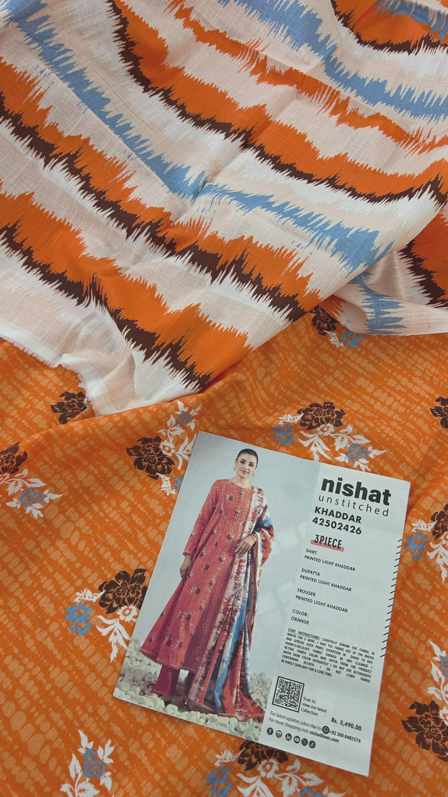 NISHAT KHADDAR 3 PC
