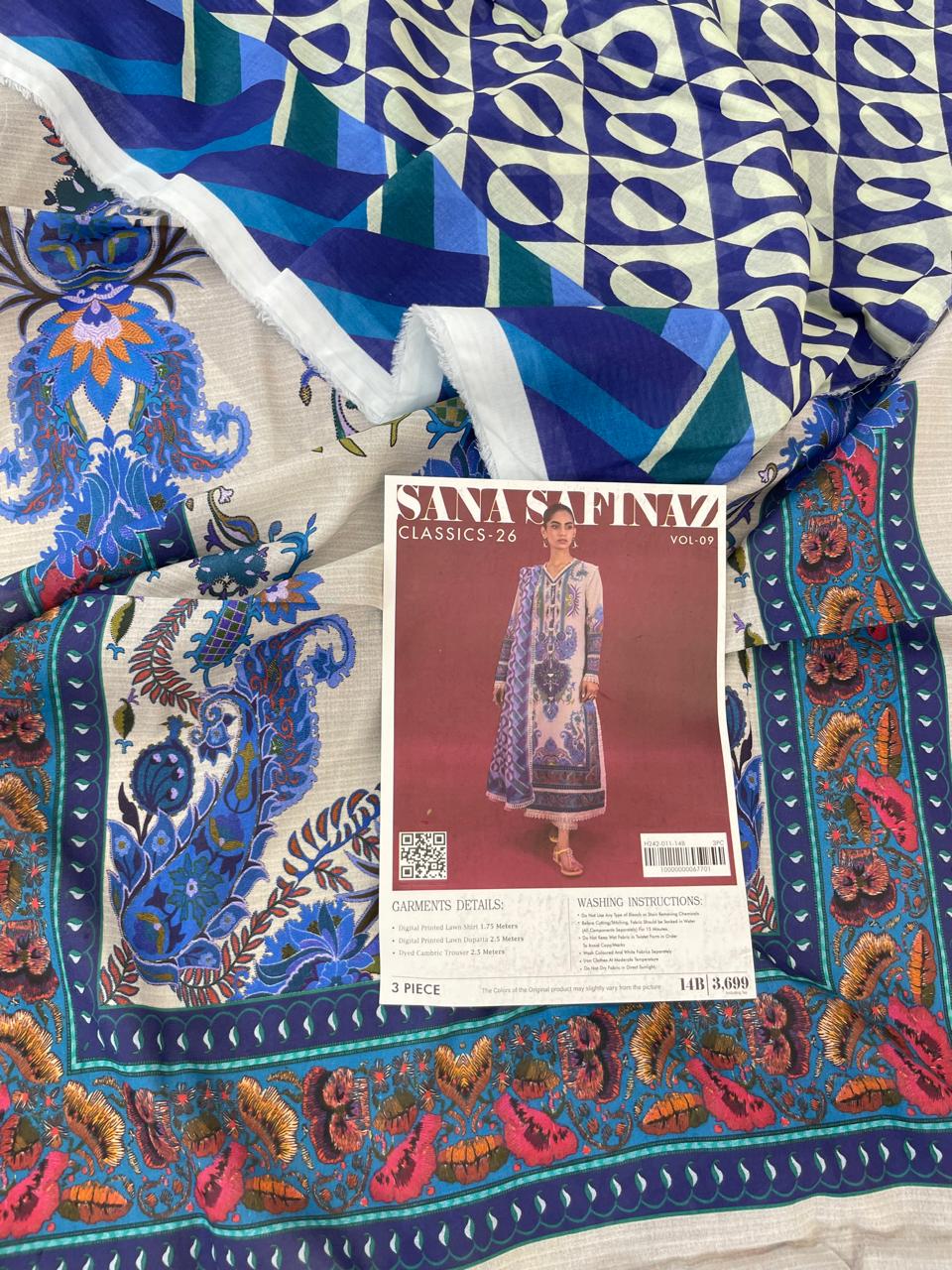 SANA SAFINAZ LAWN 3PC