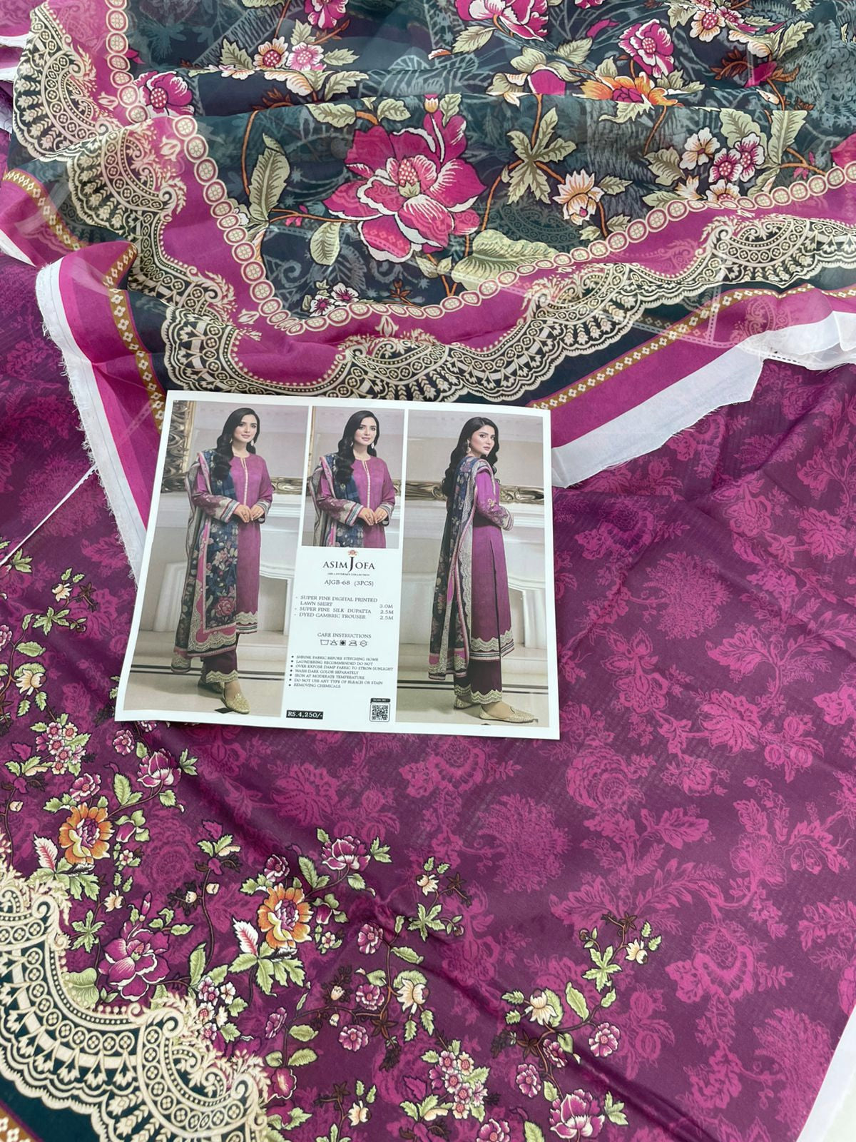 ASIMJOFA LAWN 3 PC