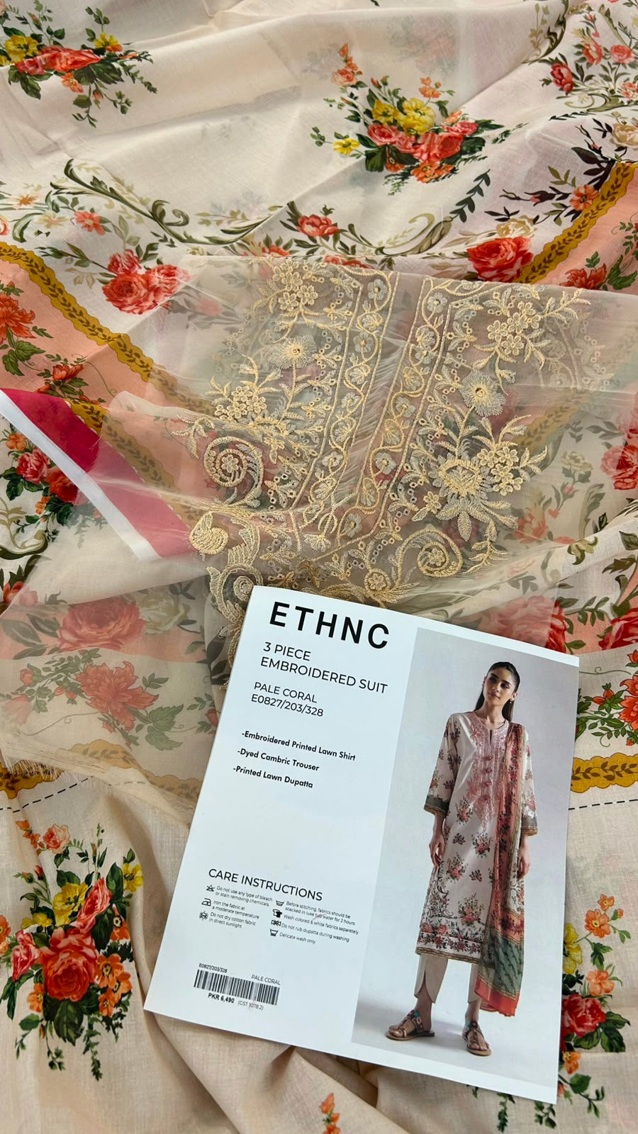 ETHNC EMB LAWN 3 PC