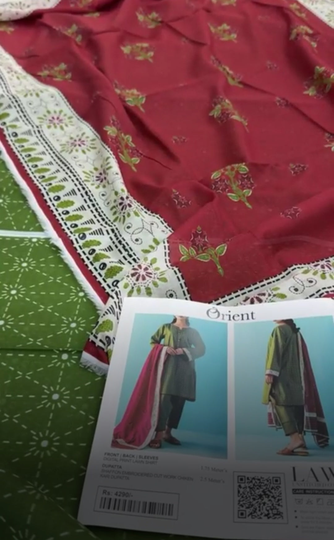 ORIENT LAWN 2 PC SHIRT DUPTA