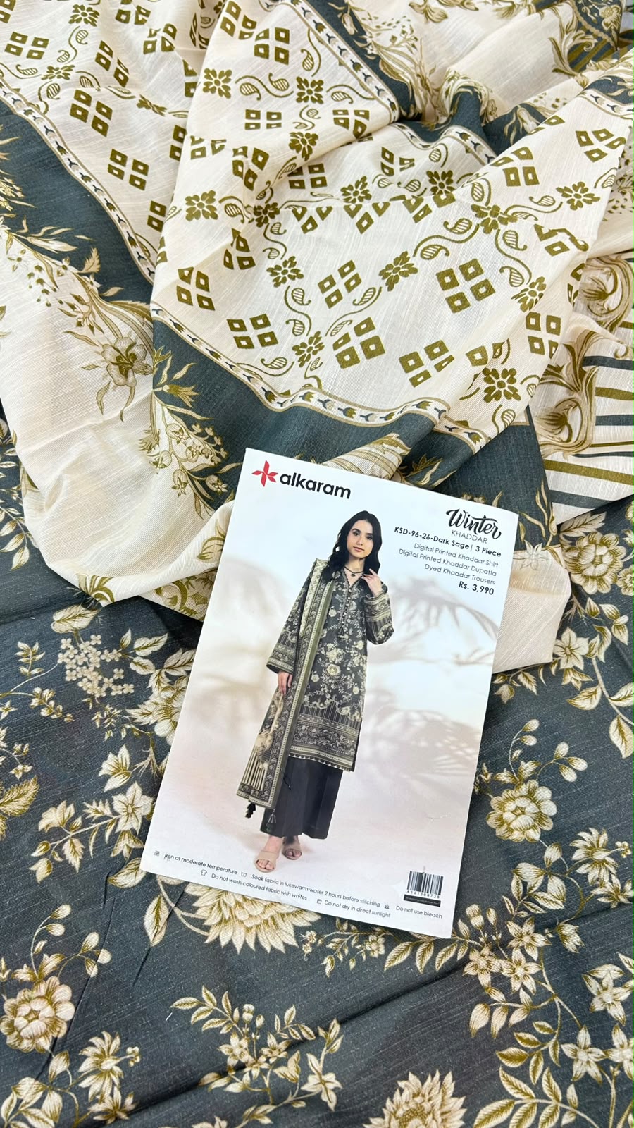 ALKARAM KHADDAR 3 PC