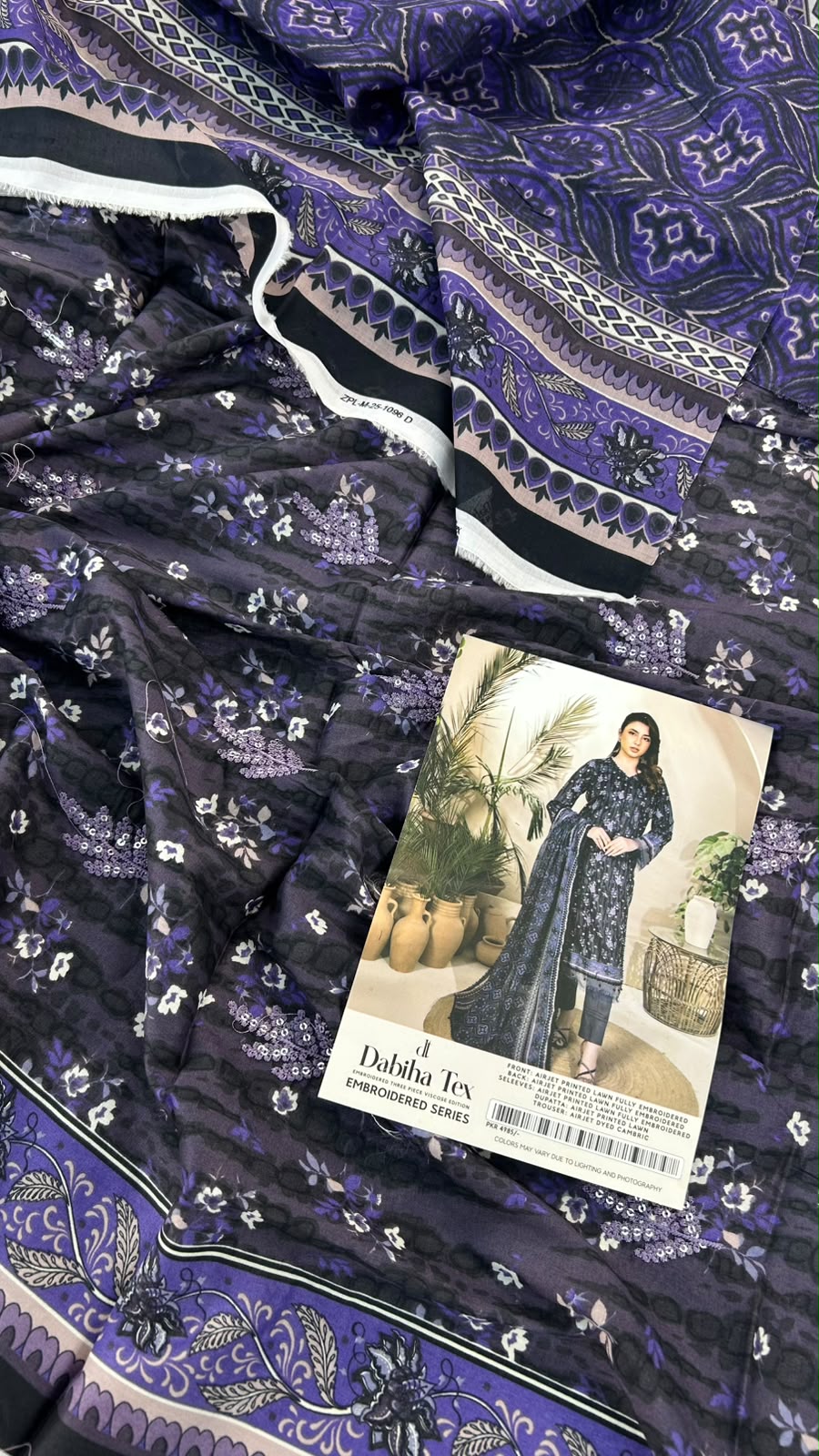 ZESH EMB LAWN 3 PC LOT