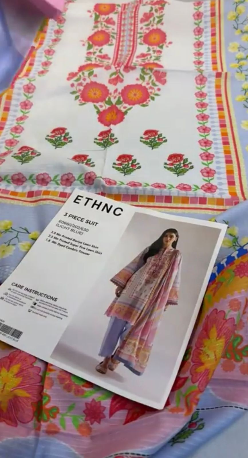 ETHNIC 3 PC LAWN