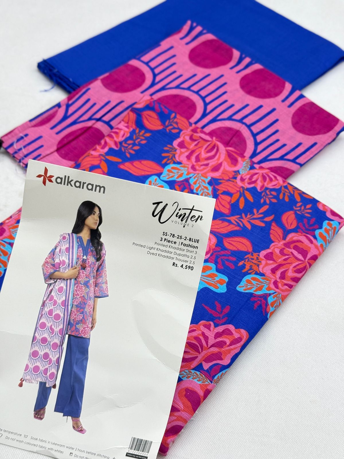 ALKARAM KHADDAR 3 PC