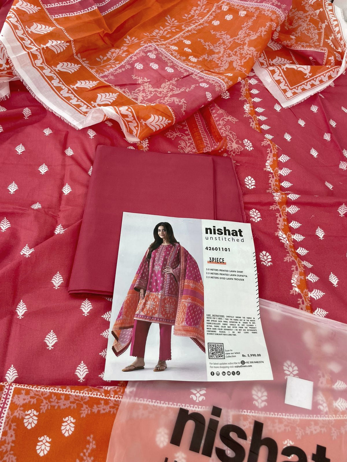 NISHAT LAWN 3PC