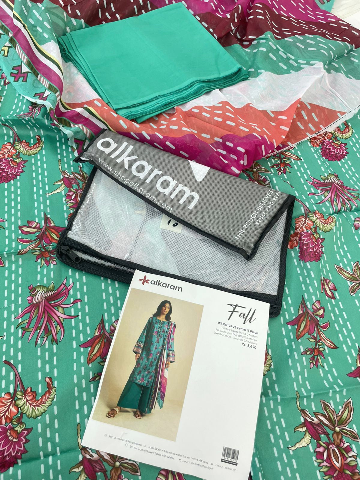 ALKARAM LAWN 3 PC