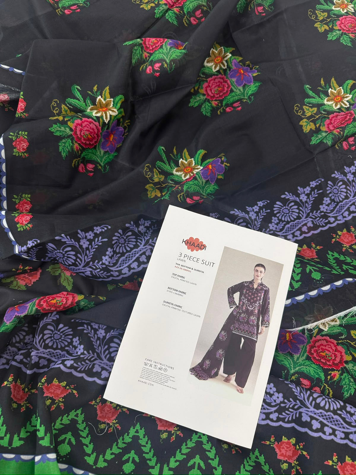 KHAADI LAWN 3 PC