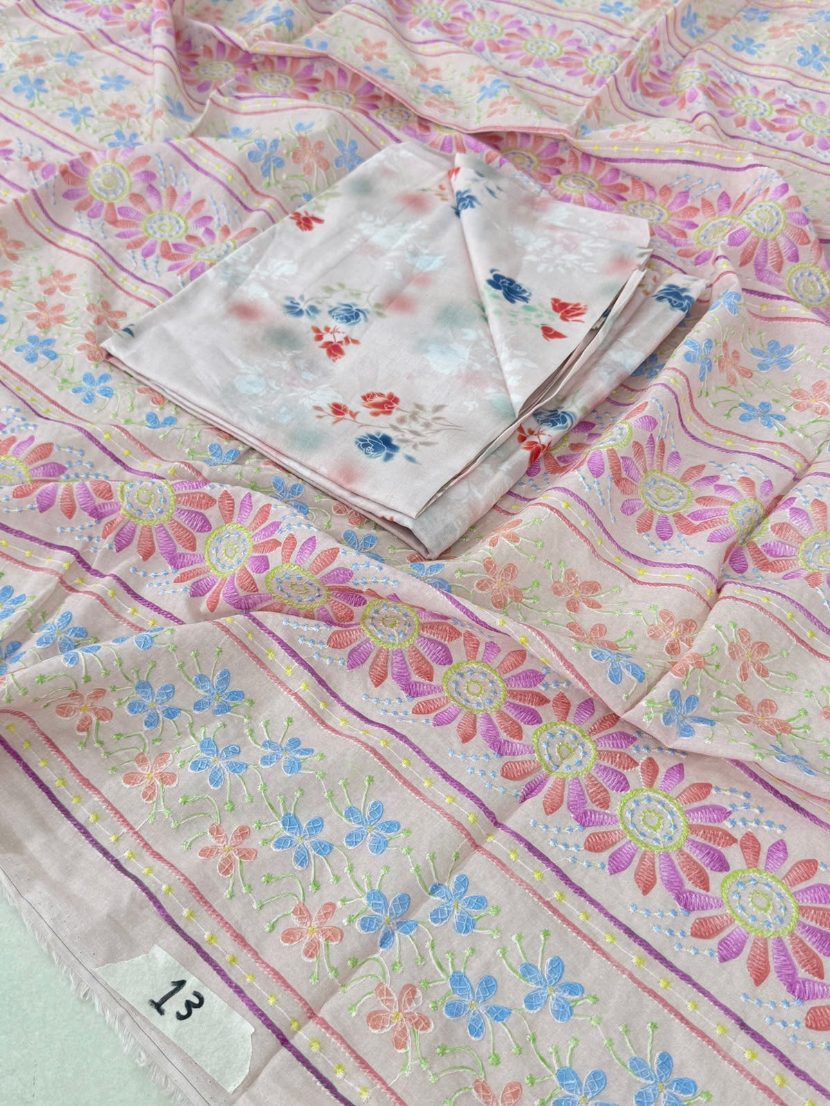 CHICKANKARI LAWN LUXURY 2 PC SHIRT TROUSER