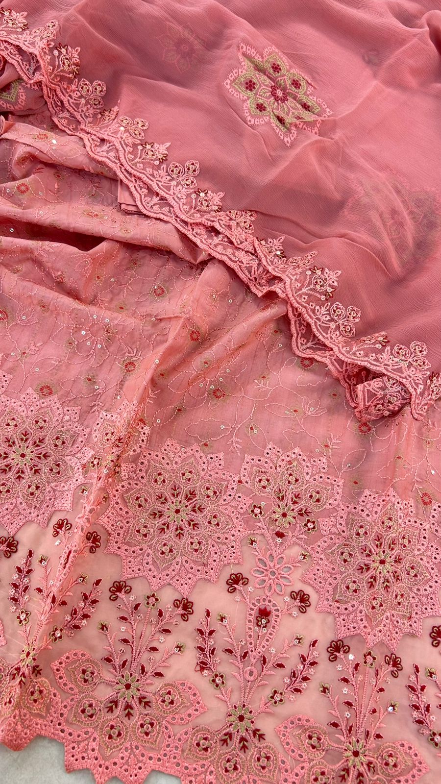 LUXURY CHICKANKARI LAWN 3 PC
