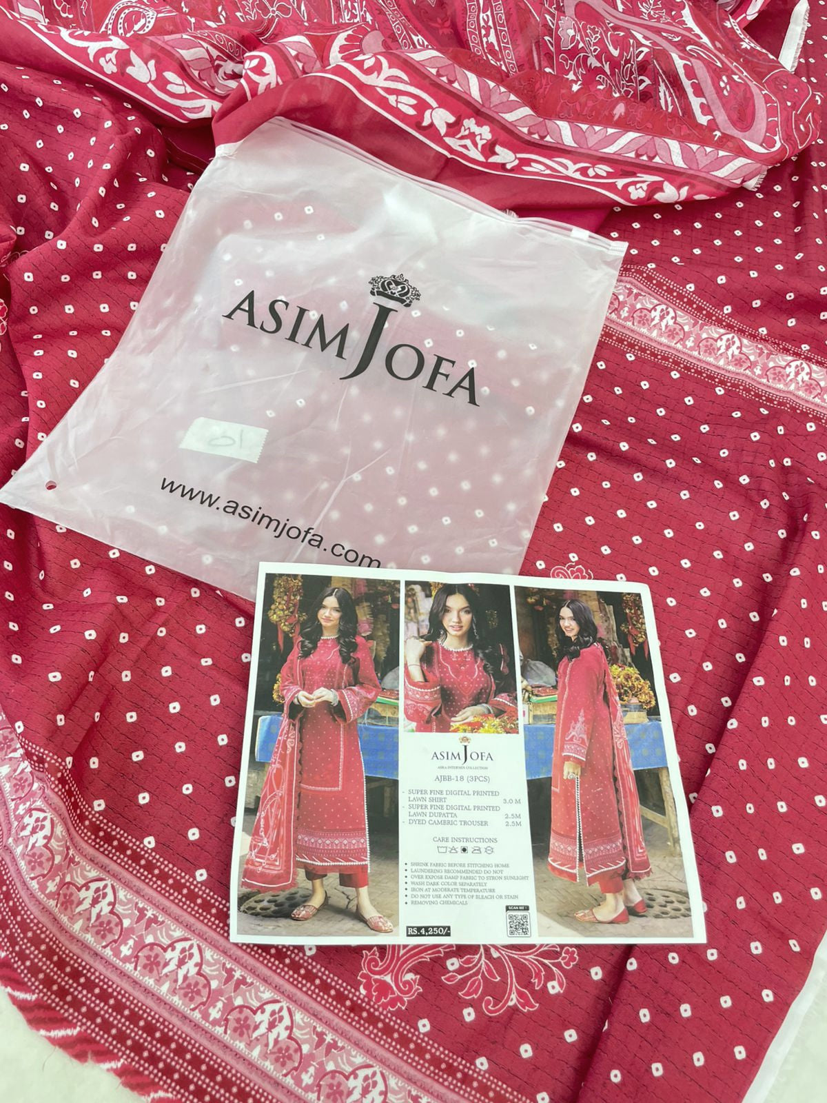 ASIMJOFA LAWN 3PC