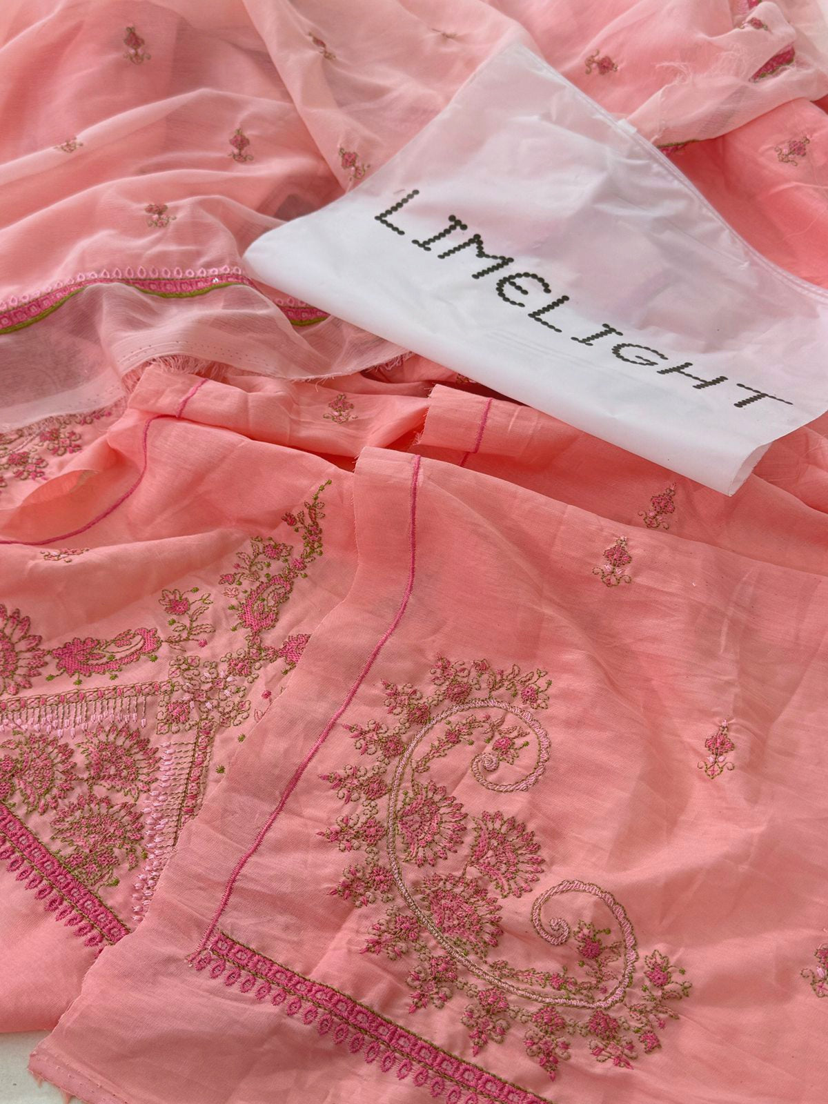 LIMELIGHT EMB 2 PC SHIRT DUPATTA