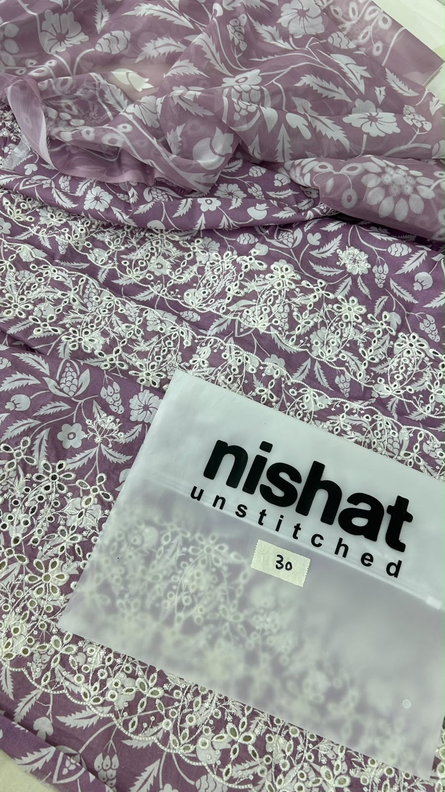 NISHAT EMB 2 PC SHIRT DUPATTA