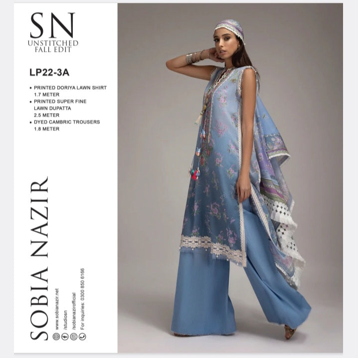 SOBIA NAZIR LAWN BANADORA 3 PC