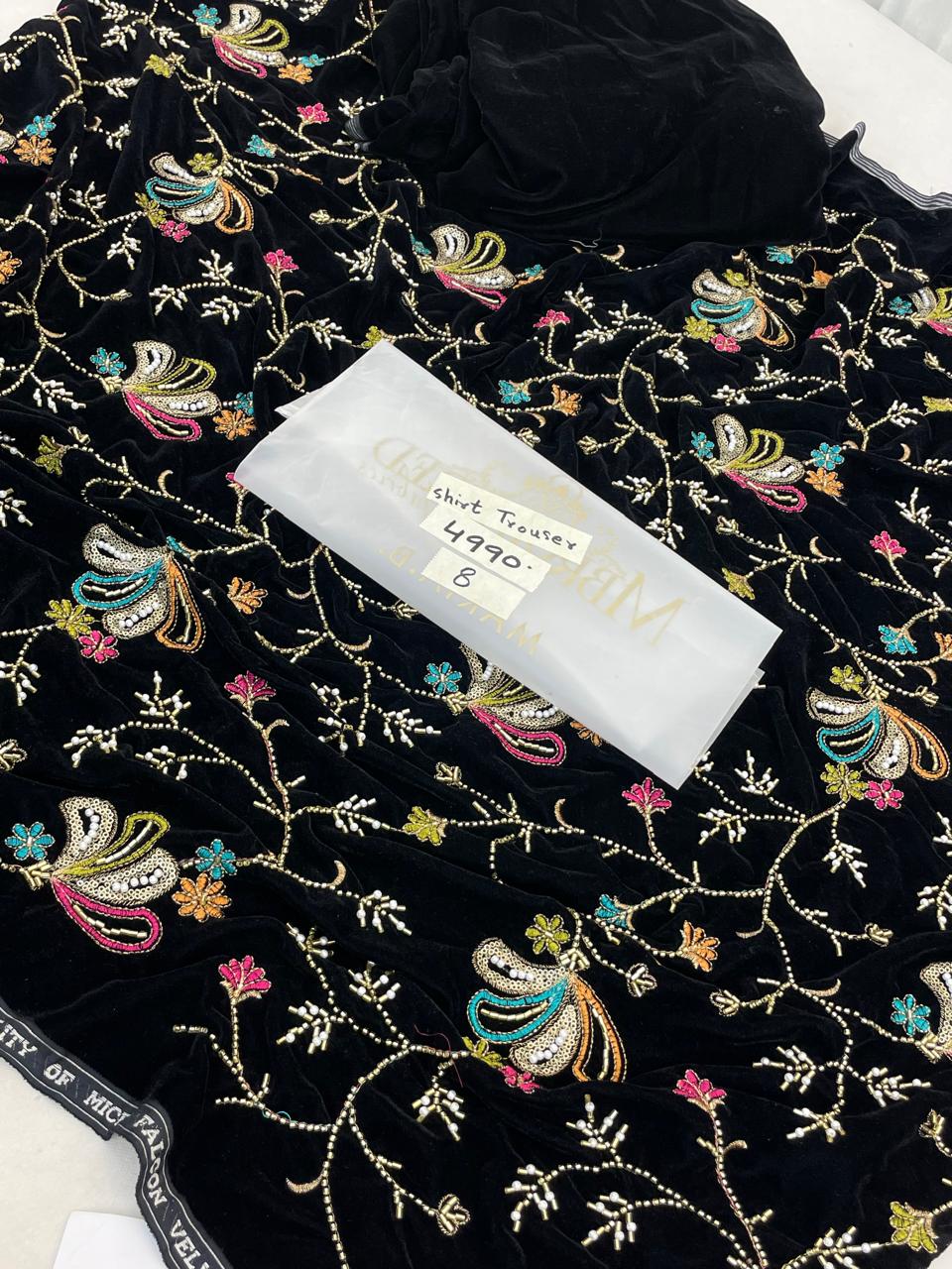 MARIA B EMB VELVET 2 PC