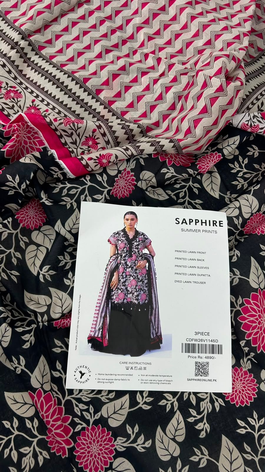 SAPPHIRE LAWN 3 PC
