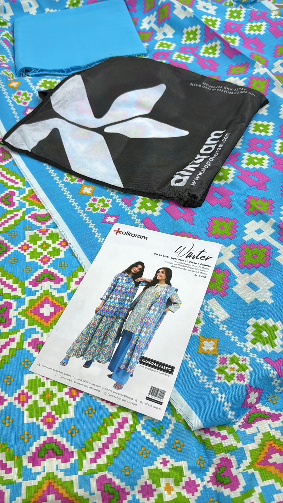 ALKARAM KHADDAR 3 PC
