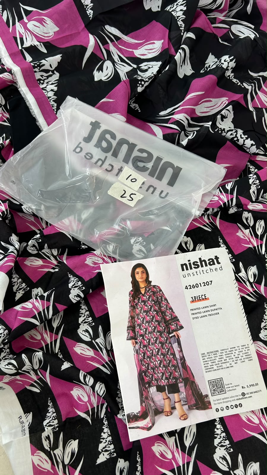 NISHAT LAWN 3 PC