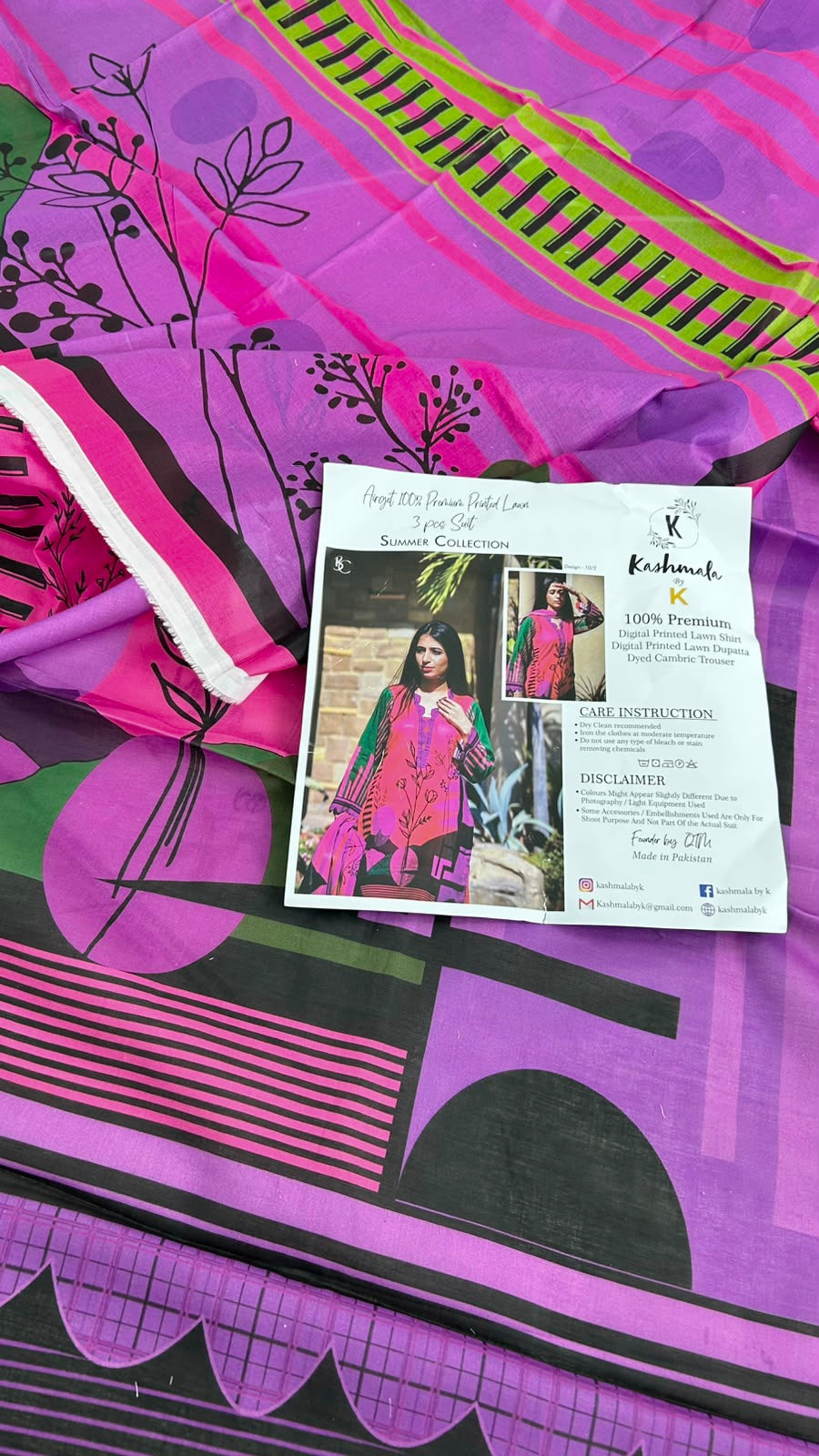 MIX BRAND 2 PC SHIRT DUPATTA LAWN