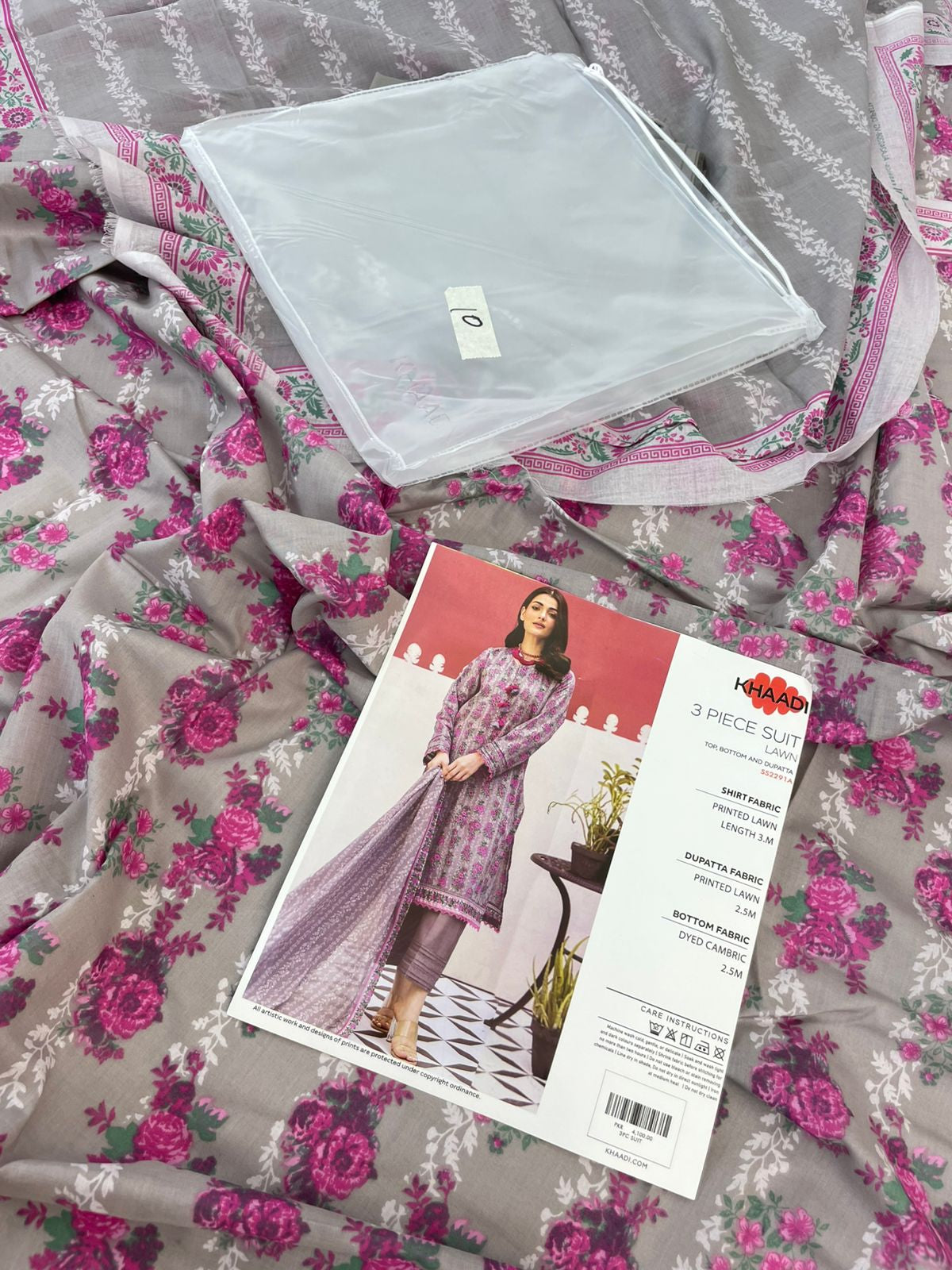 KHAADI LAWN 3 PC