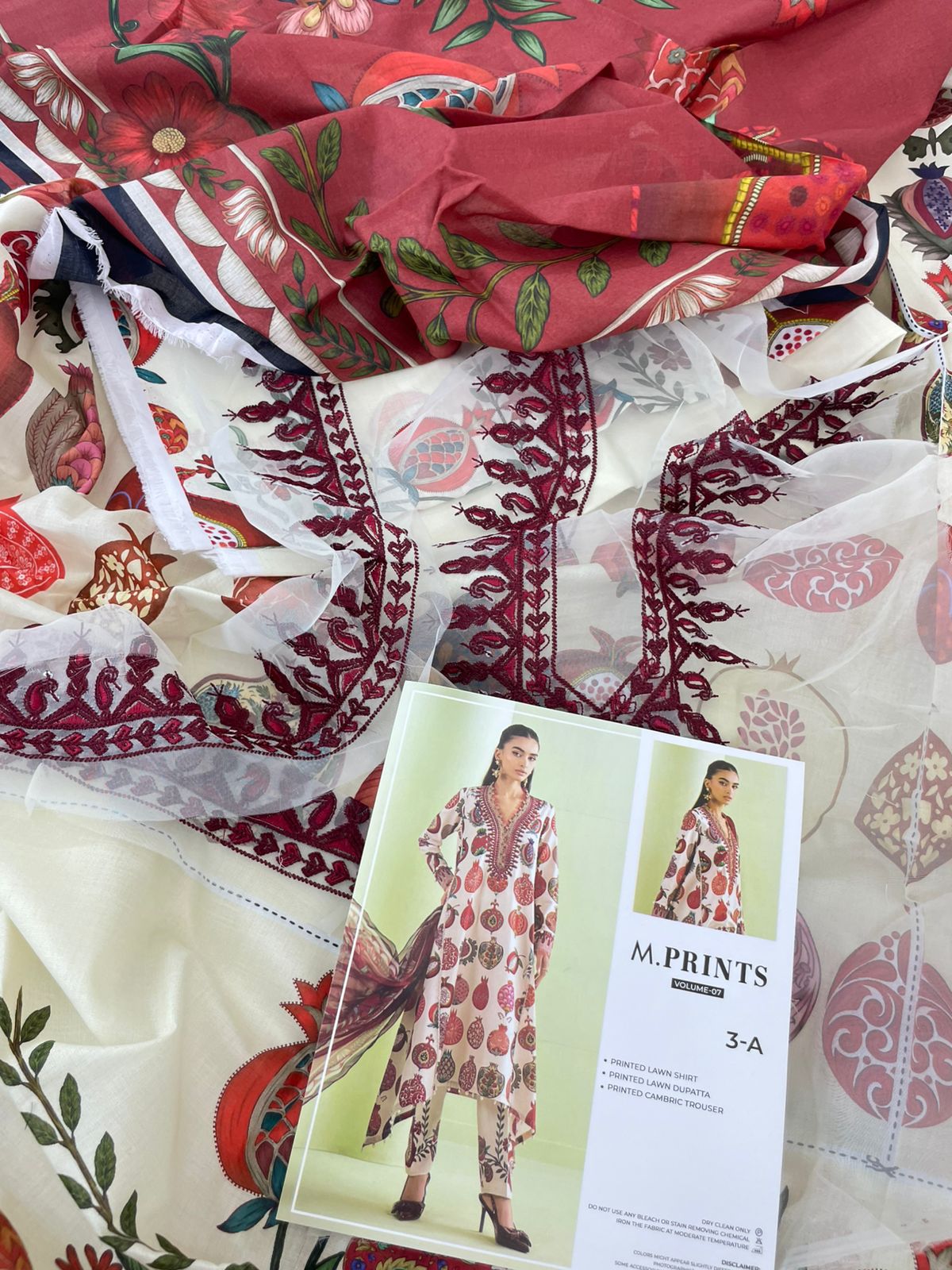 MARIA B LAWN LUXURY 3PC
