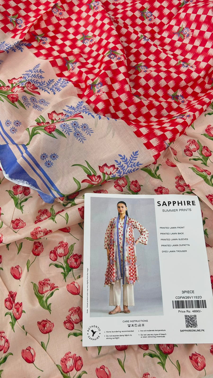 SAPPHIRE LAWN 3 PC