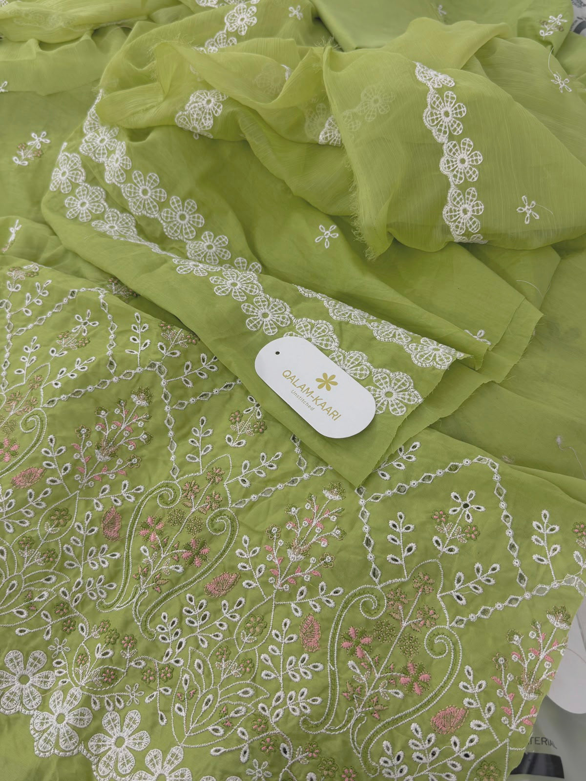 QALAM-KAARI EMB 2 PC SHIRT DUPATTA