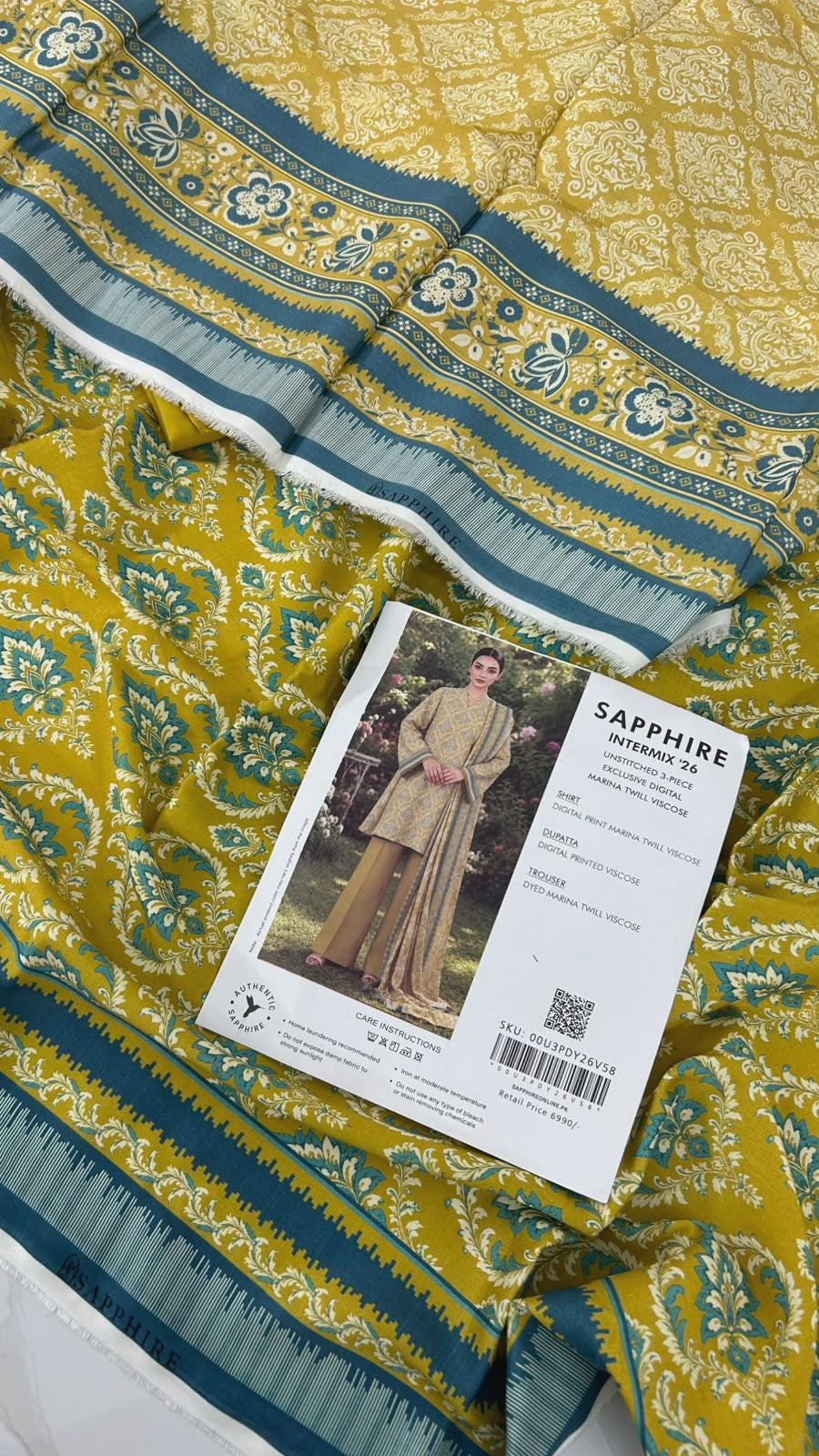 SAPPHIRE TWIL MARINA VISCOSE 3 PC