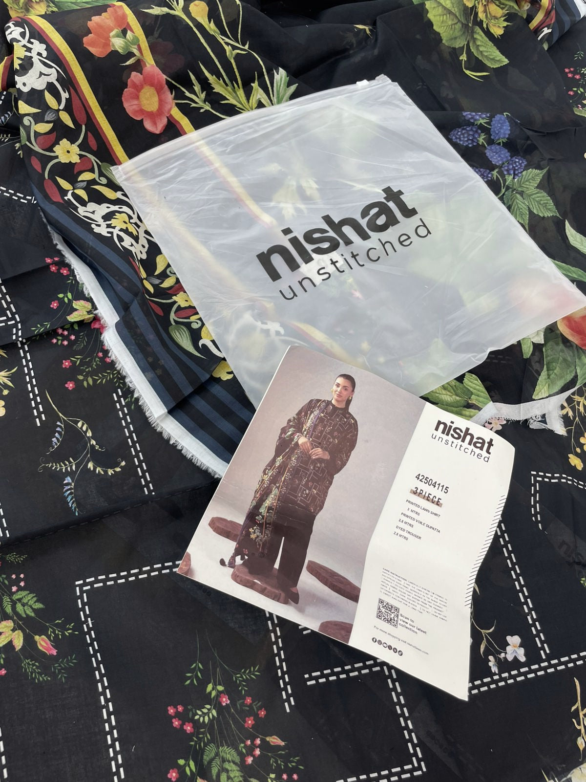 NISHAT LAWN 3 PC
