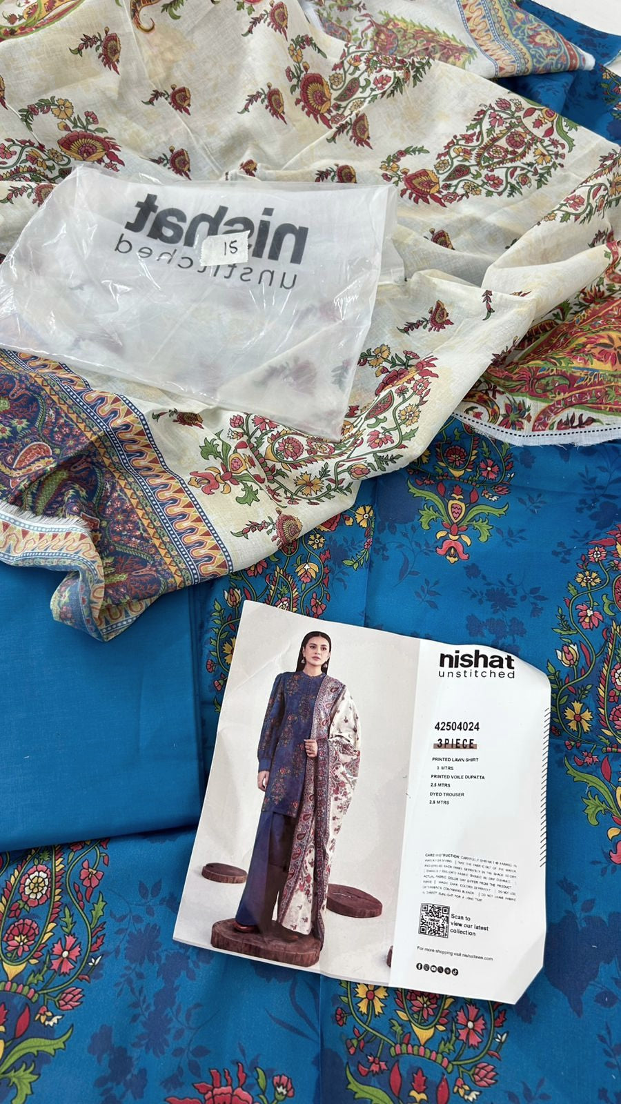 NISHAT LAWN 3 PC