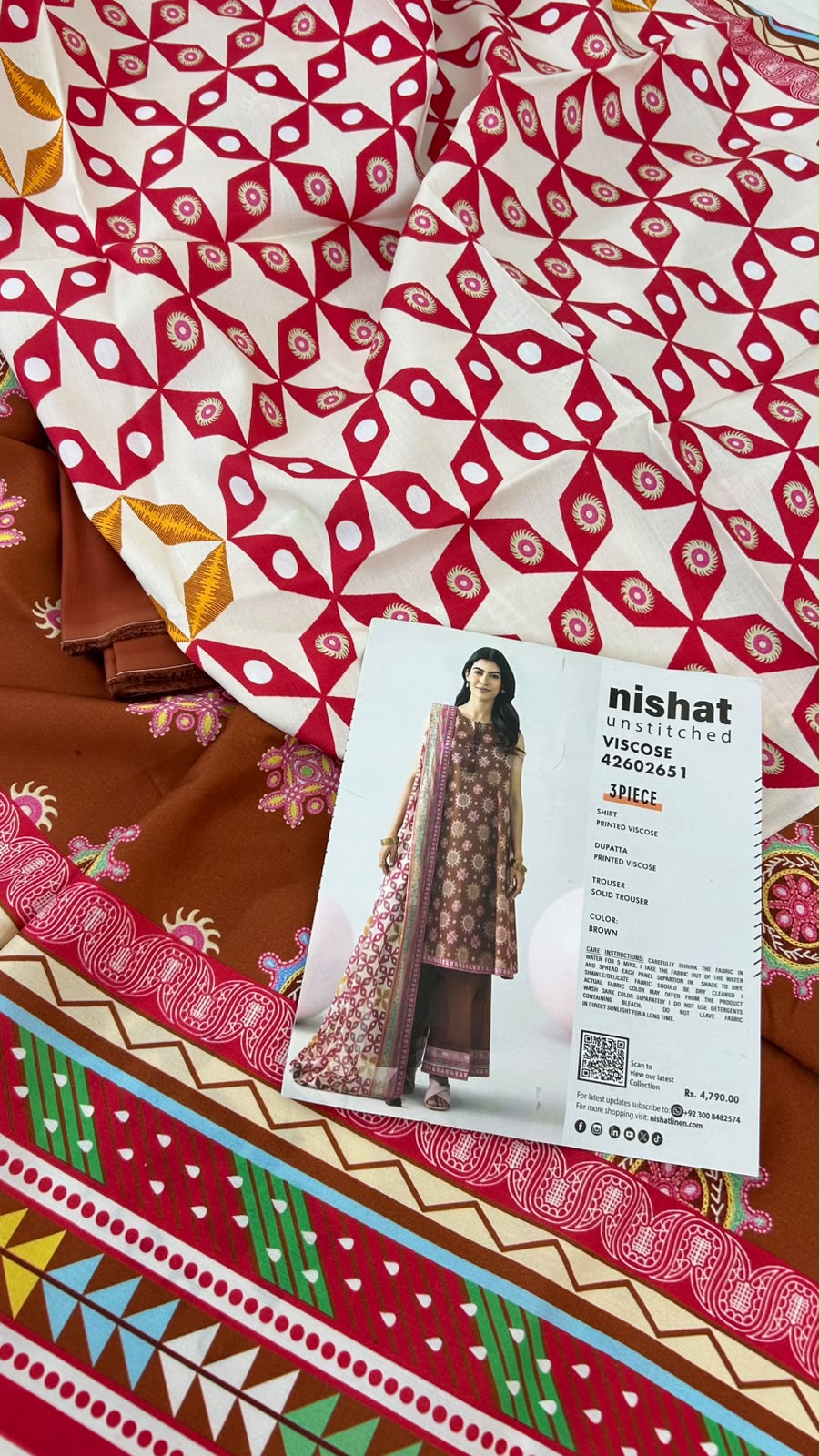 NISHAT VISCOSE 3 PC