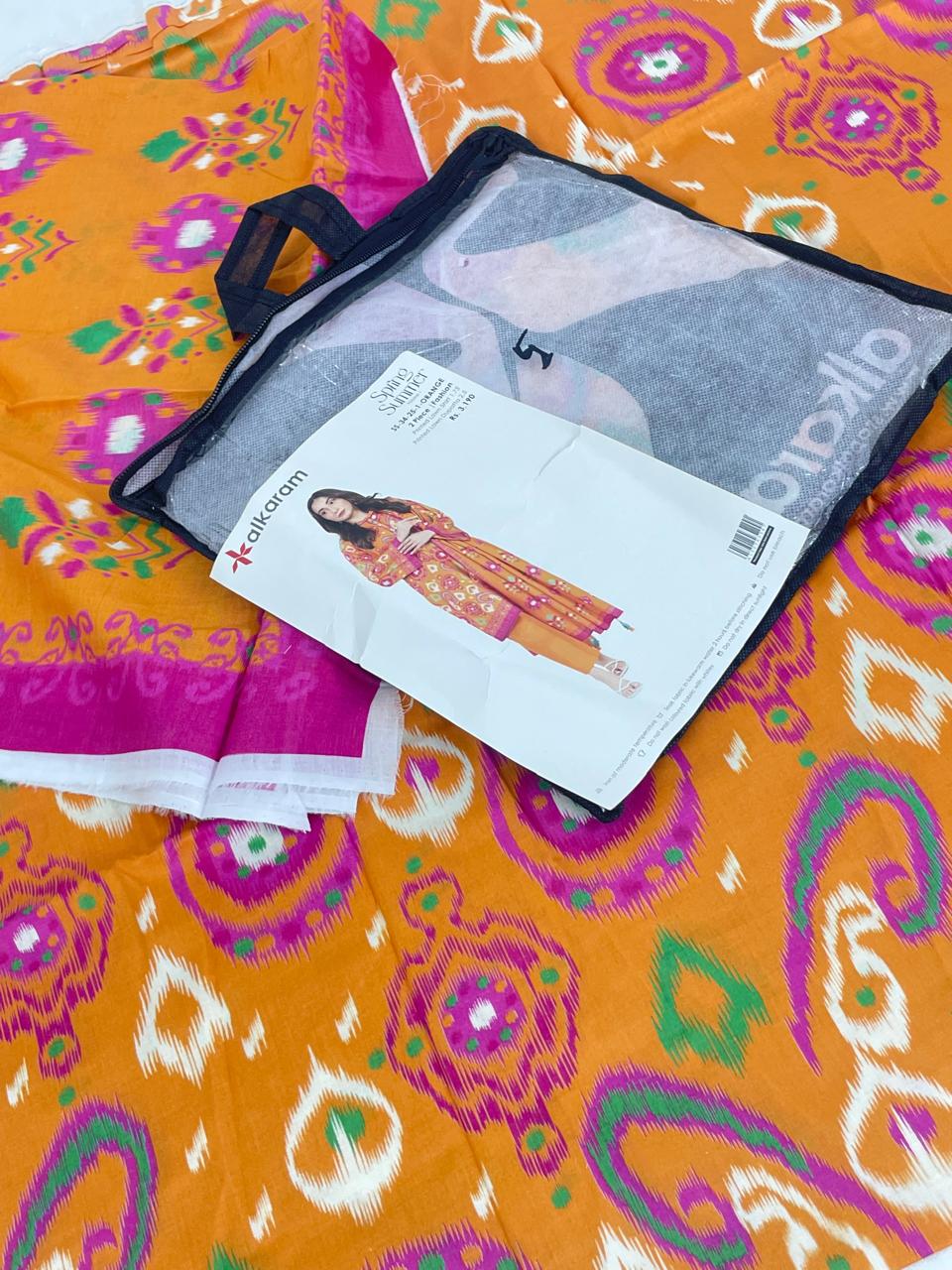 GRAND-ALKARAM LAWN 2 PC SHIRT DUPATTA