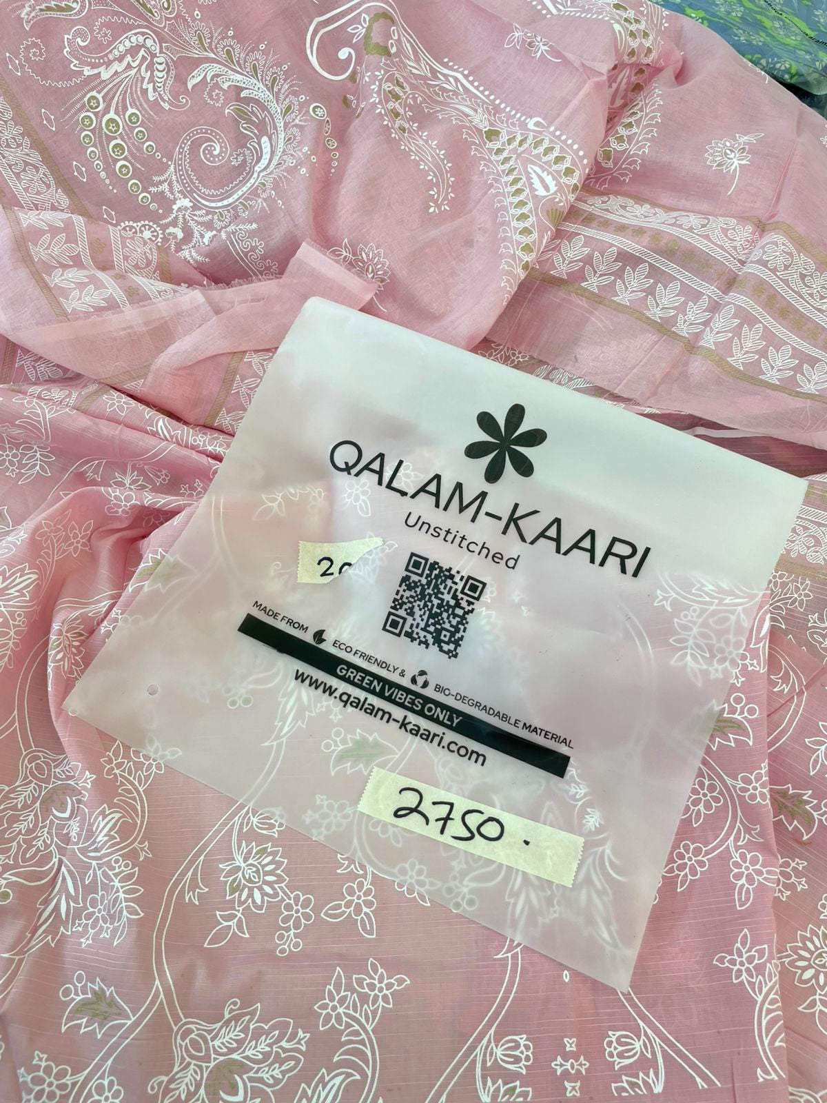 QALAMKAARI EXCLUSIVE BLOCK PRINT LAWN 3 PC