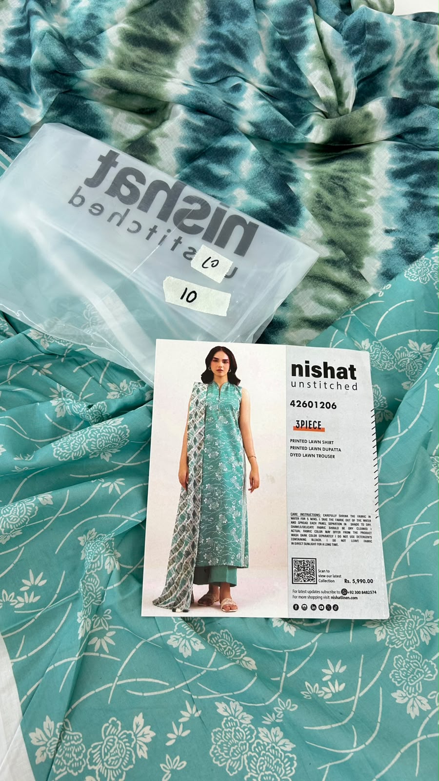 NISHAT LAWN 3 PC